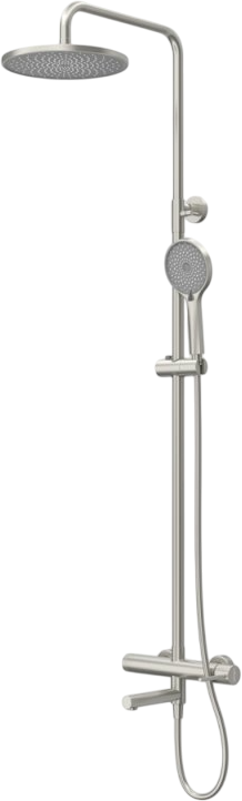 Душевая стойка Cezares Relax RELAX-CVD-IN со смесителем и изливом, сатин