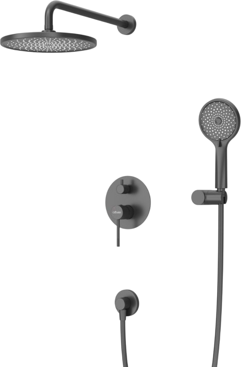 Душевой комплект Cezares Relax RELAX-DSET-NOP С ВНУТРЕННЕЙ ЧАСТЬЮ, матовый черный