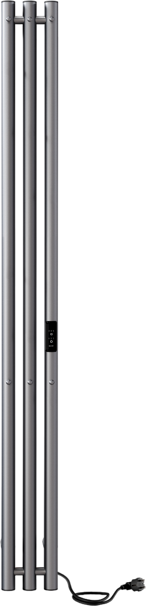 Полотенцесушитель электрический Indigo Style 3 LSE120-13GFMRt 120x15 см, graphite metallic, I-образный