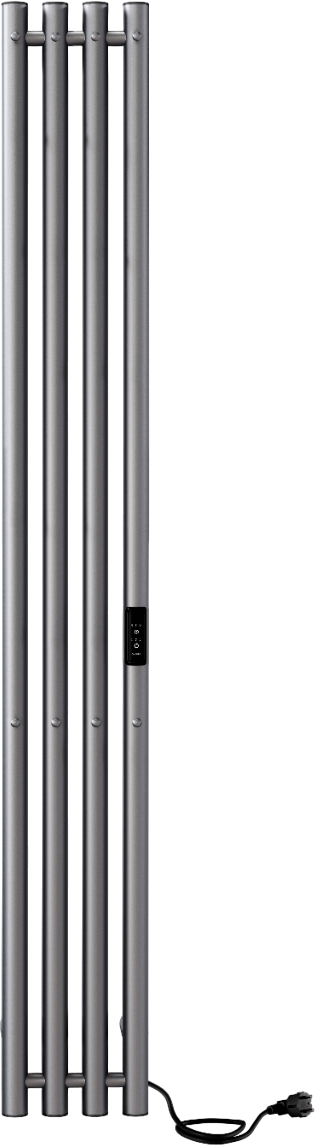 Полотенцесушитель электрический Indigo Style 4 LSE120-18GFMRt 120x20 см, подключение справа, слева, скрытое подключение справа, graphite metallic, I-образный