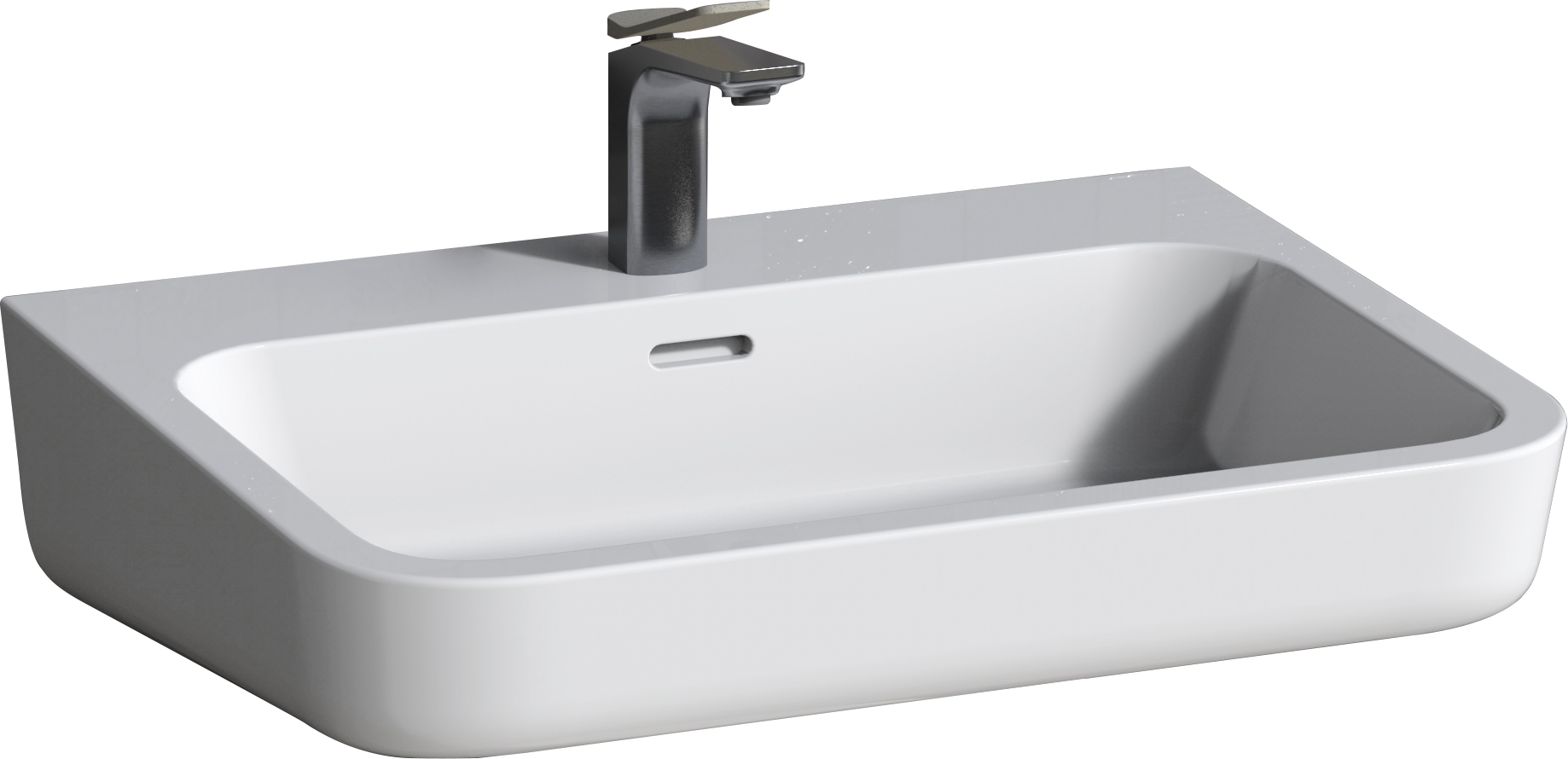 Раковина подвесная ARROW AGP32037D 65 глянцевая белая, прямоугольная