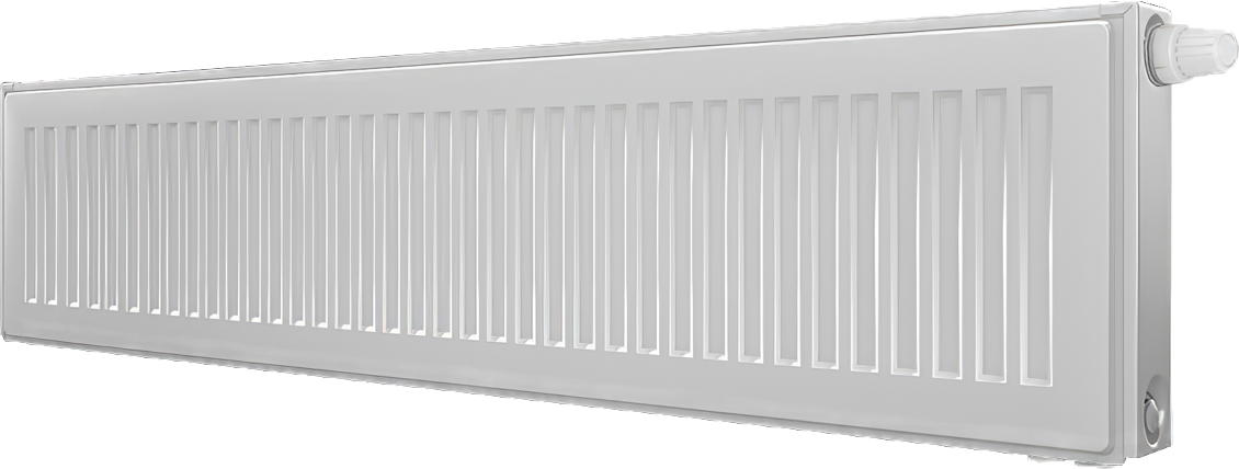 Радиатор стальной панельный Royal Thermo Ventil compact VC22-200-2000/9016 2000x200 мм, нижнее правое подключение, белый RAL 9016