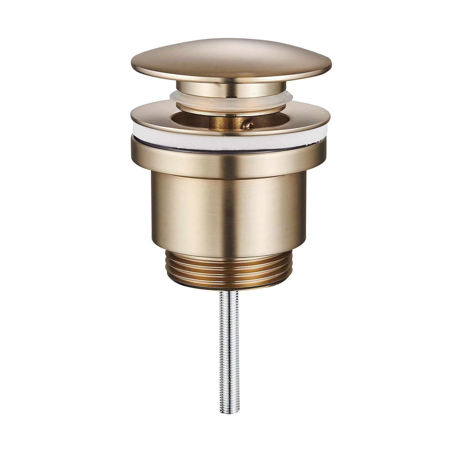 Донный клапан для раковины Raglo R600 R600.01.03 без перелива, сатин золотой