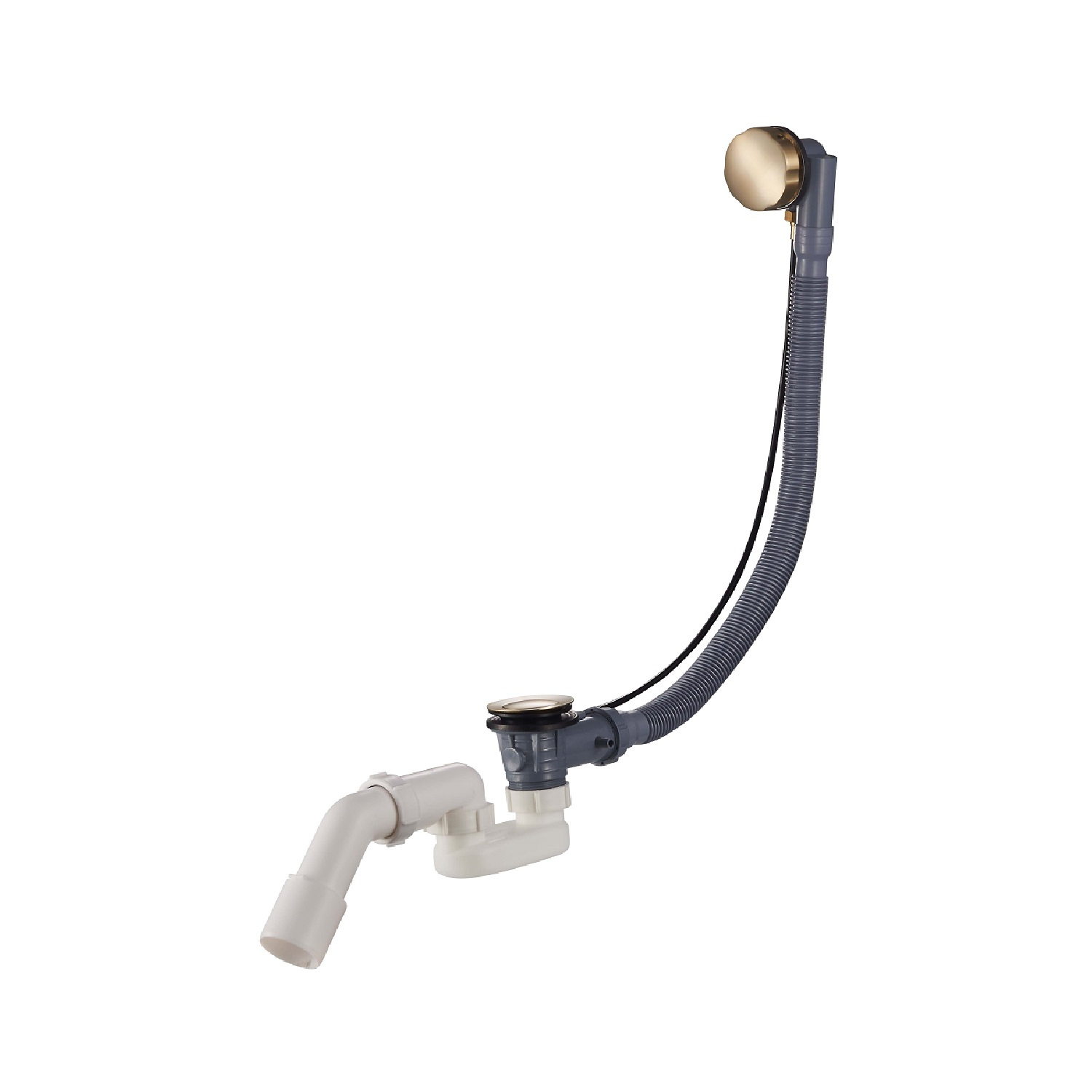 Слив-перелив для ванны Raglo R600 R600.30.03 32 мм, полуавтомат, золотой сатин