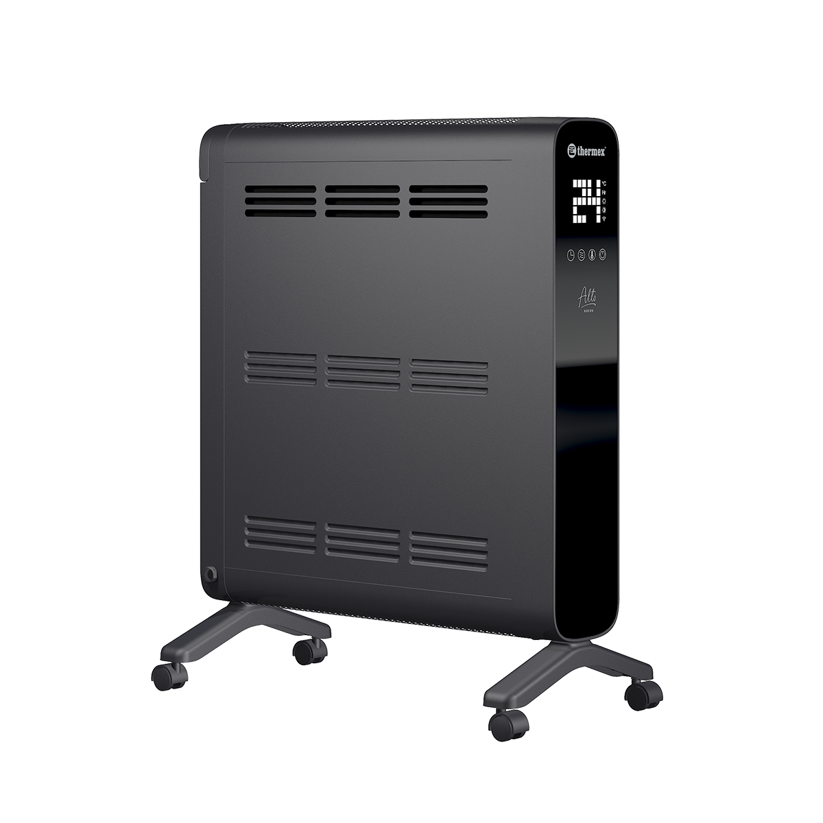 Конвектор электрический Thermex Alto 2000 Wi-Fi 2000 Вт, настенный, напольный, передвижной, черный