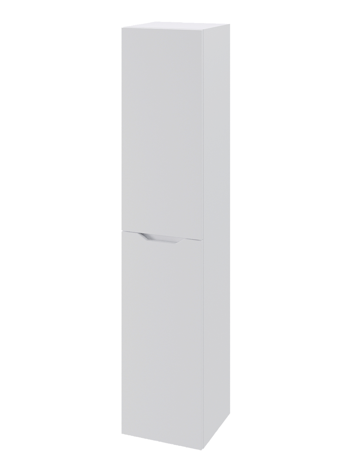 Шкаф-пенал для ванной Orange Line 35 правый матовый белый