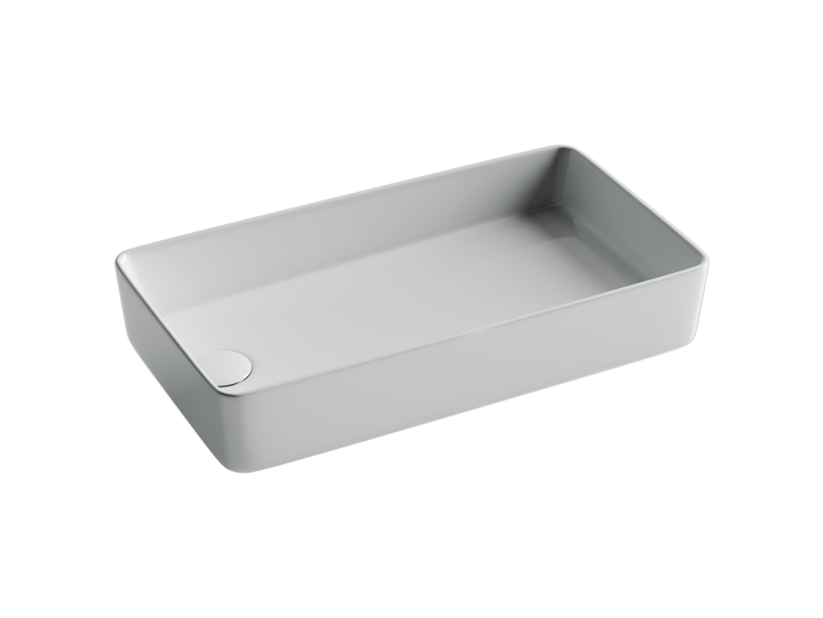 Накладная раковина Ceramicanova Element CN5048 62 глянцевая белая, прямоугольная