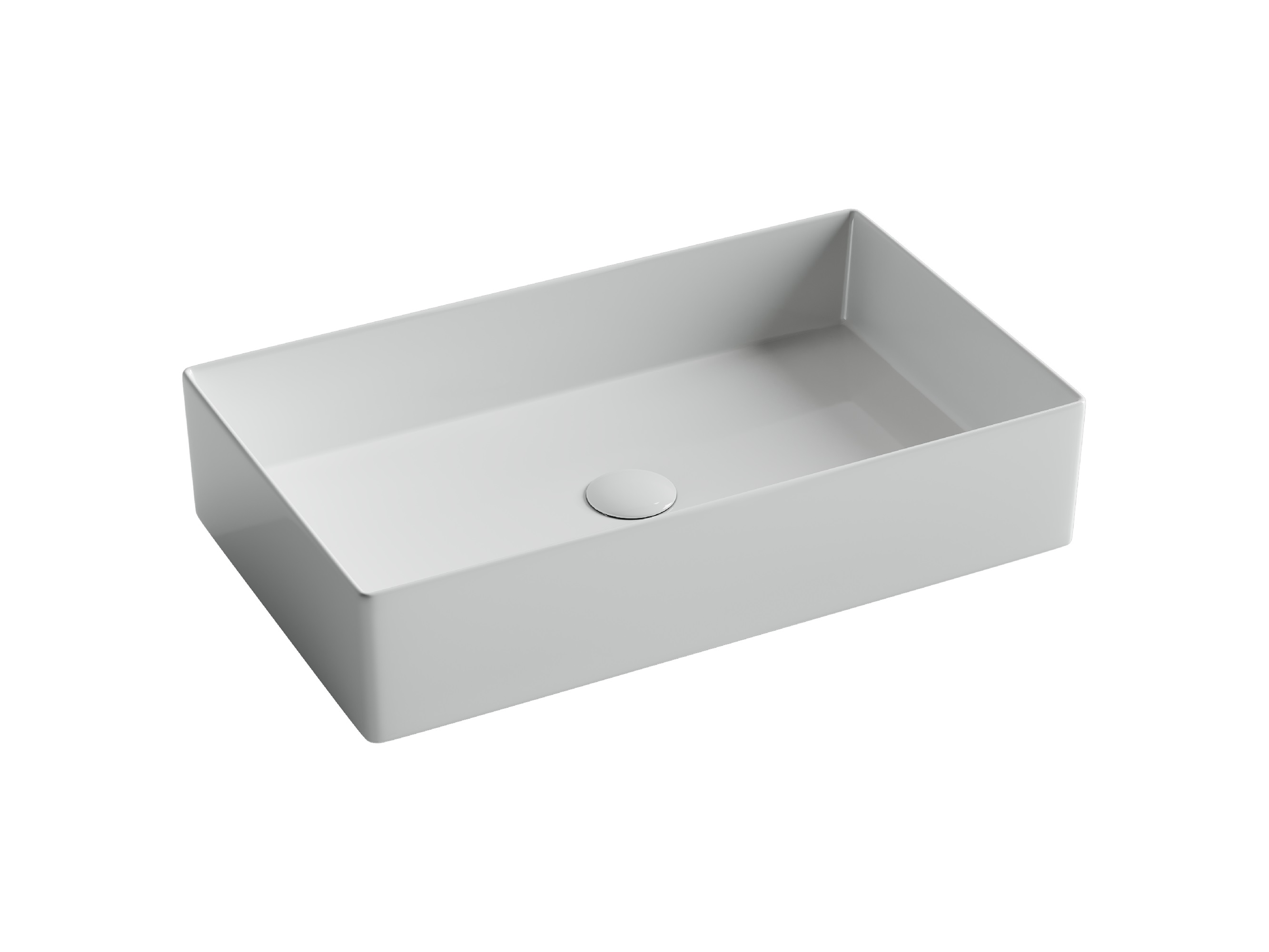 Накладная раковина Ceramicanova Element CN6070 60 глянцевая белая, прямоугольная