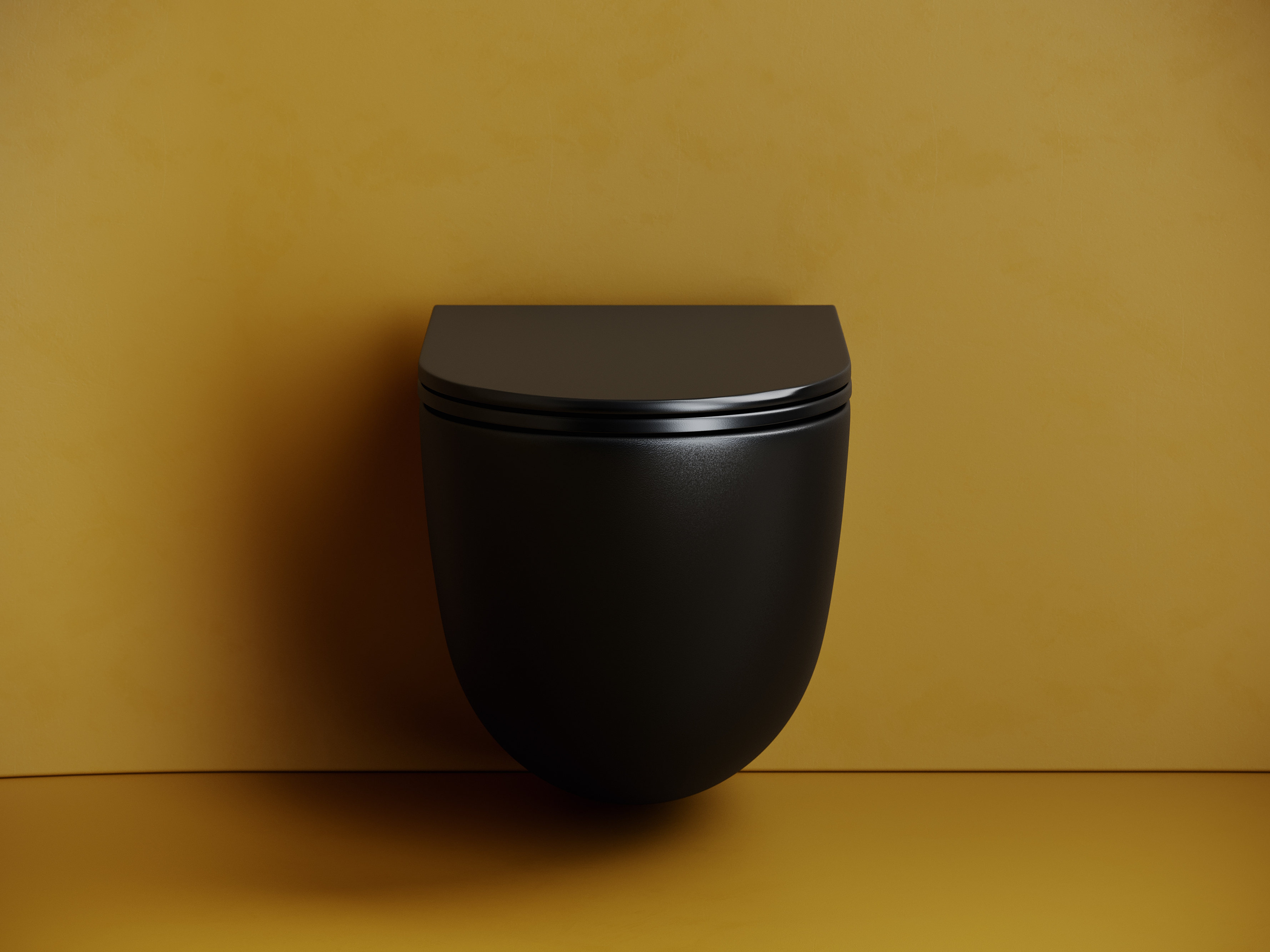 Унитаз подвесной Ceramicanova Vogue CN4008TMB безободковый, смыв Торнадо