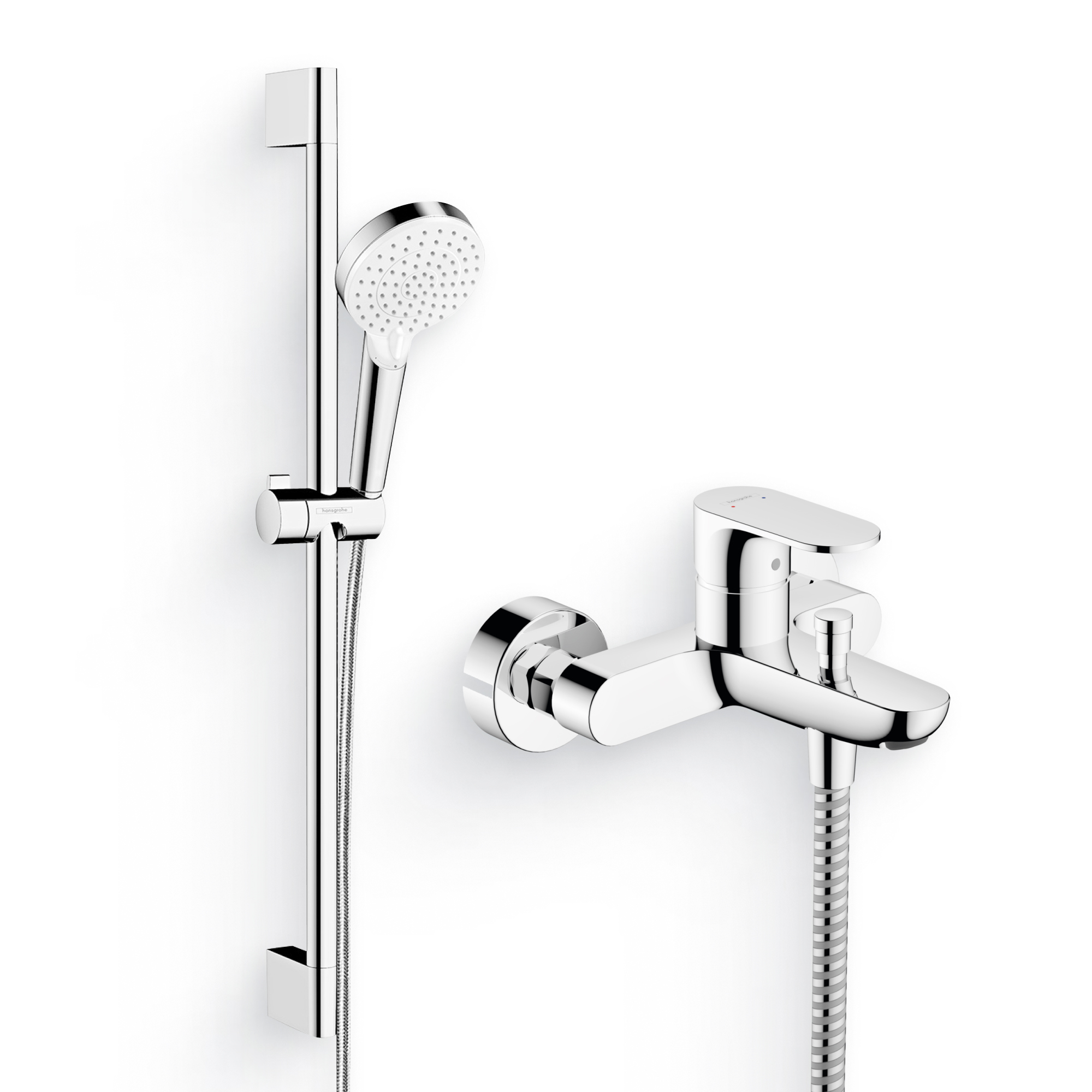 Душевой комплект Смеситель Hansgrohe Rebris S 72440000 + Гарнитур Crometta 26532400
