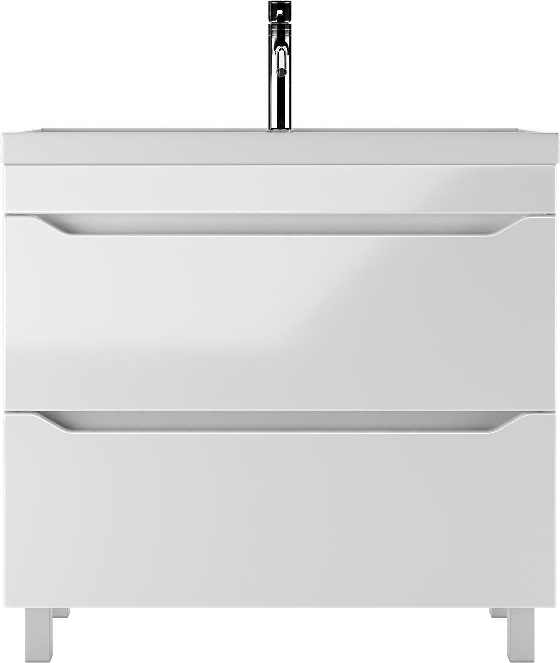 Тумба под раковину Айсберг, "Bazis 90" Ева с двумя ящиками В2