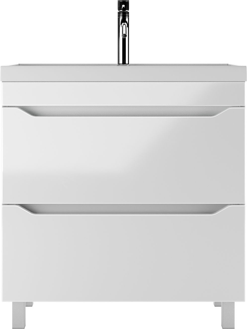 Тумба под раковину Айсберг, "Bazis 80" Ева с двумя ящиками В2
