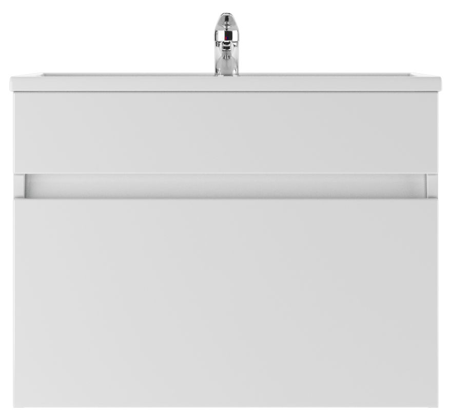 Тумба под раковину подвесная Айсберг, "Фостер 70" Классик с одним ящиком В1