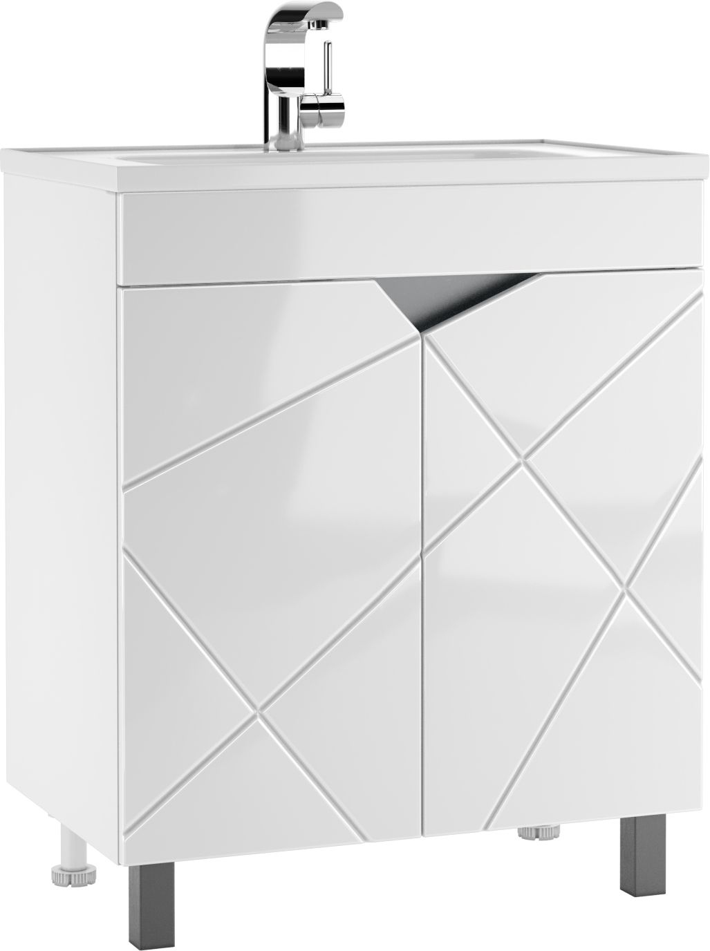 Тумба под раковину Домино, "Absolute 70" Вектор (Vector) без ящика