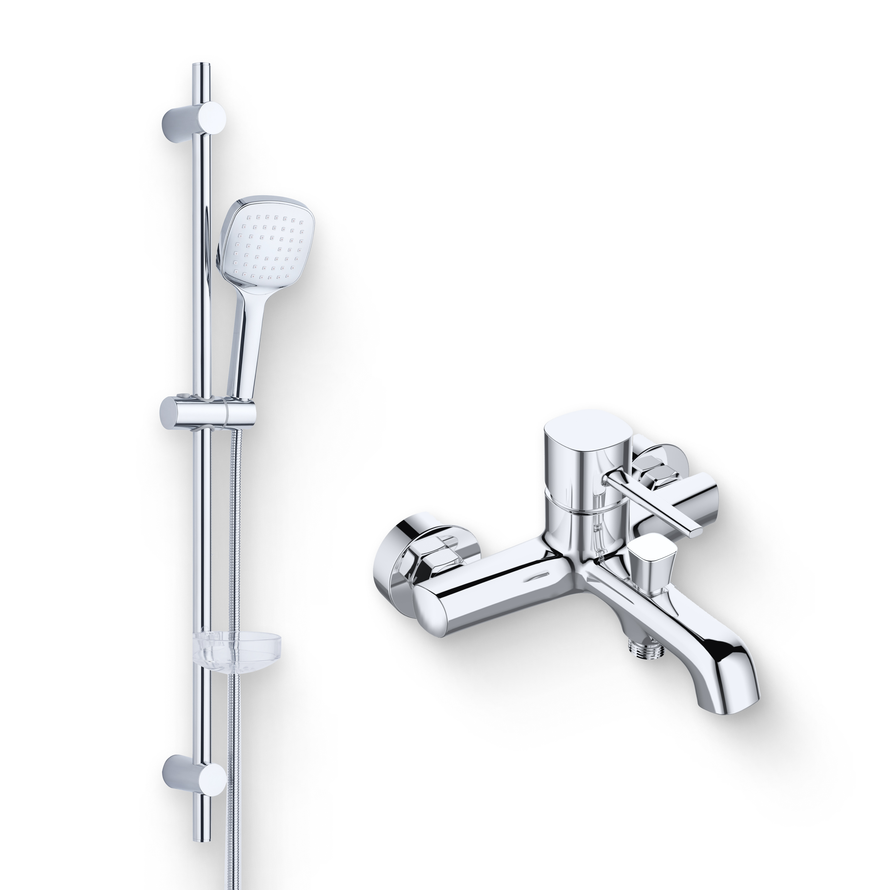 Душевой комплект Смеситель Orange Karl Karl M05-100cr + Гарнитур O-Shower O-Shower OS063