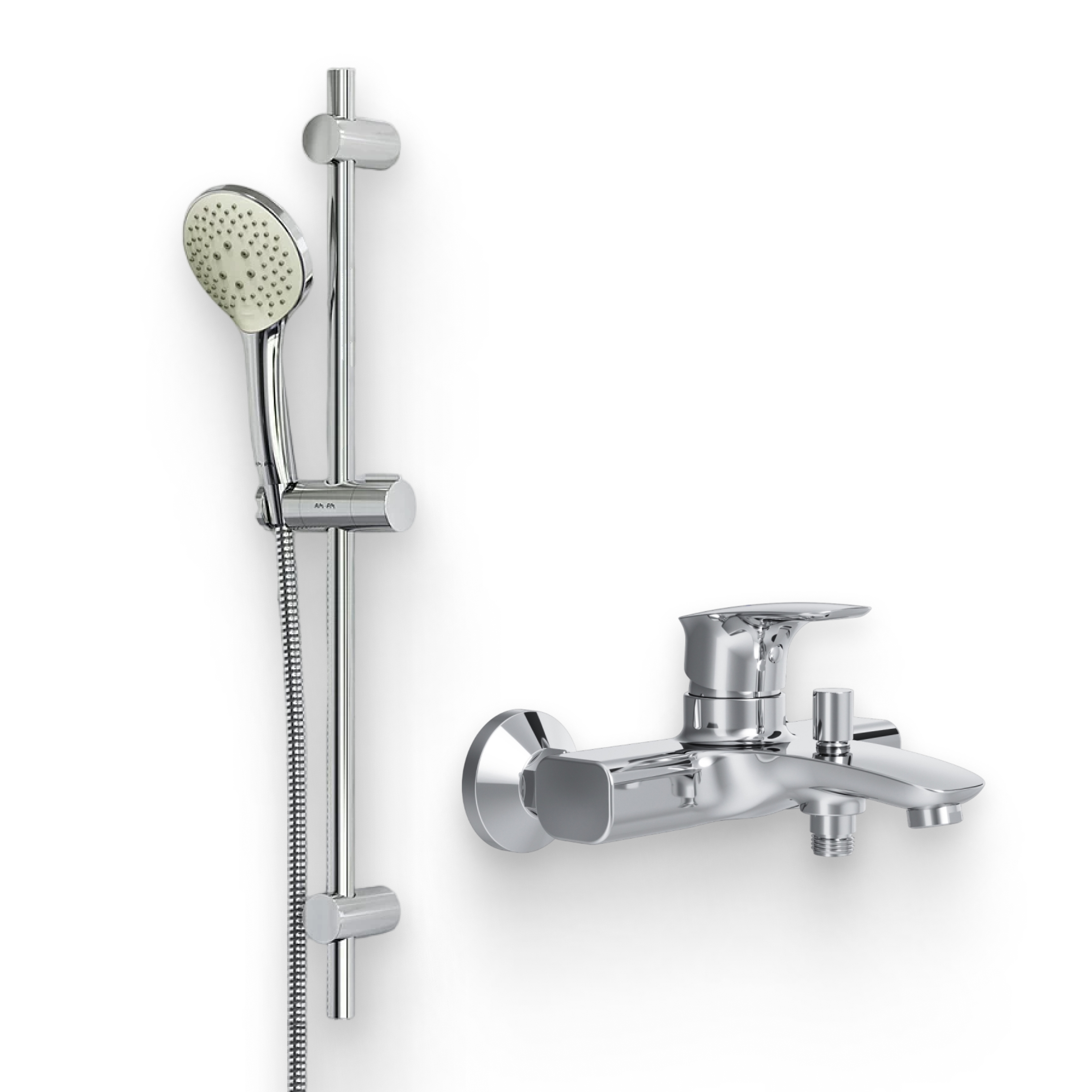 Душевой комплект Смеситель AM.PM Spirit V2.1 + Гарнитур Gem F0190100, хром
