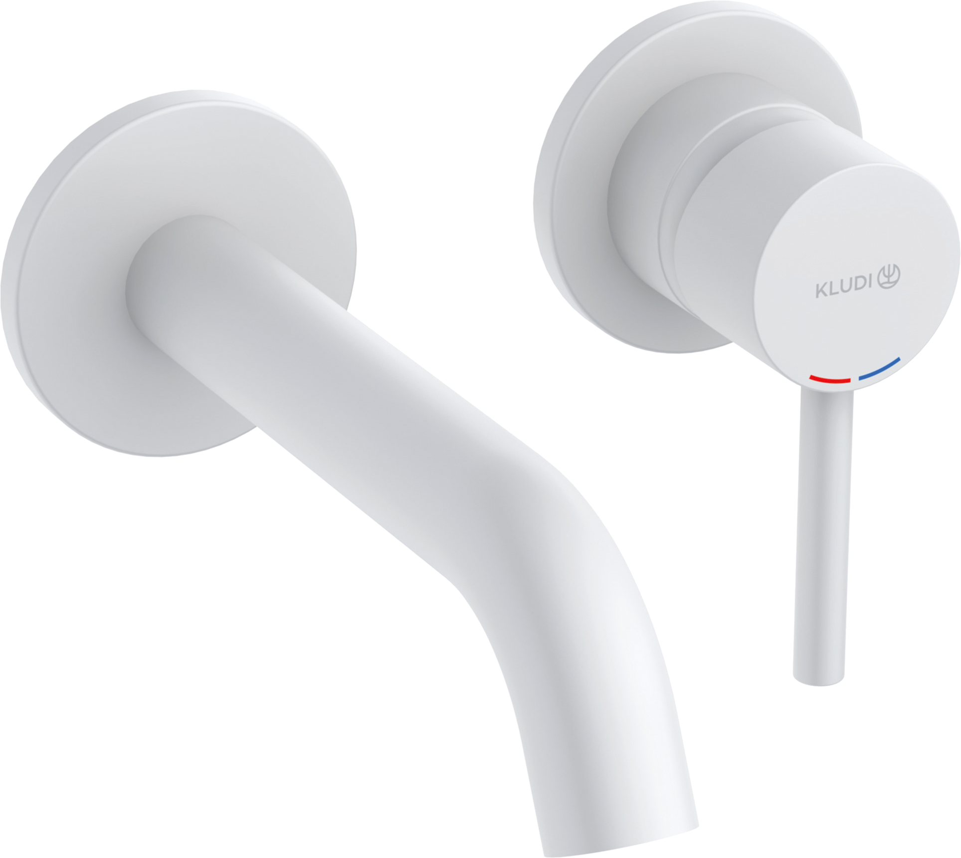 Смеситель для раковины Kludi Bozz 382445376 С ВНУТРЕННЕЙ ЧАСТЬЮ матовый белый