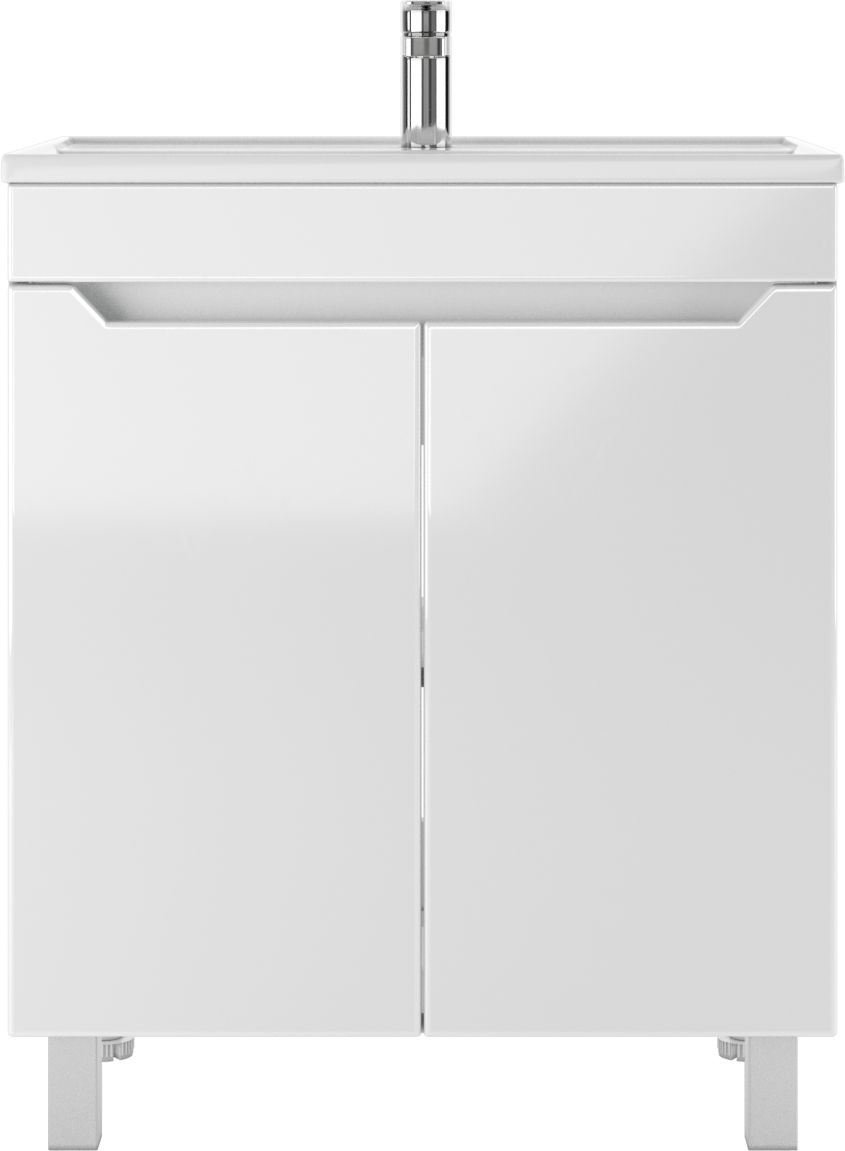 Тумба с раковиной Айсберг Мечта 70 напольная, белая