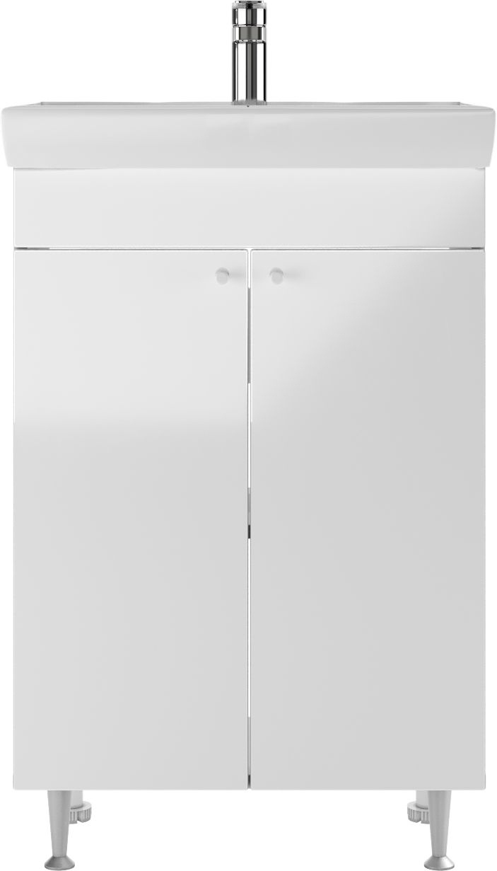 Тумба с раковиной Айсберг Промо 60 белая