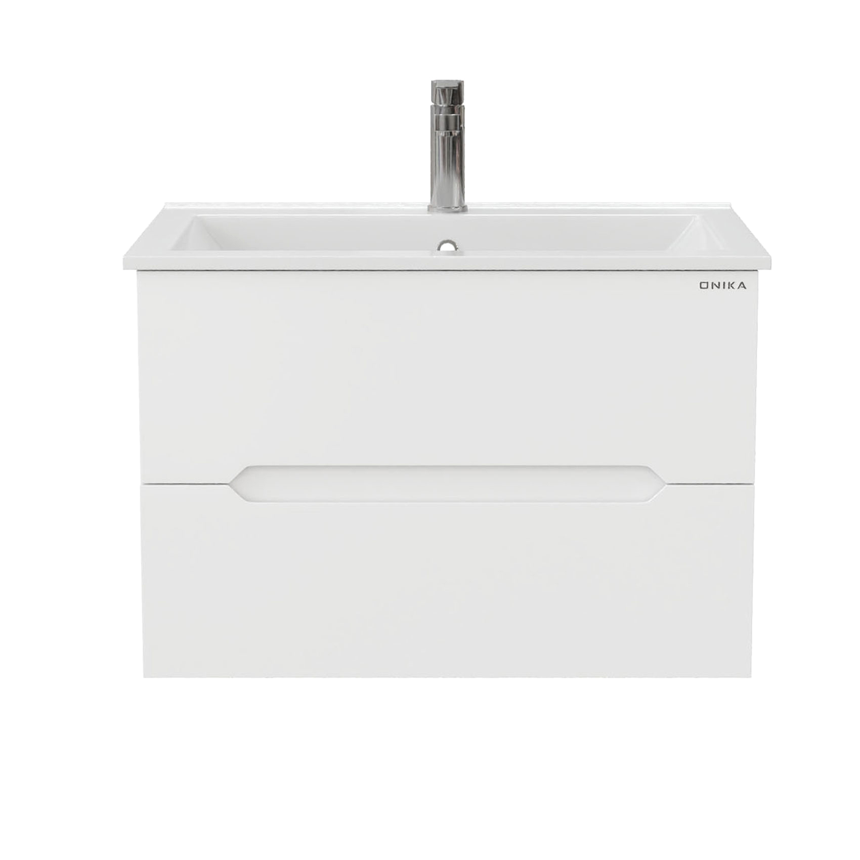 Тумба под раковину без столешницы Onika Айленд 70 подвесная, белая