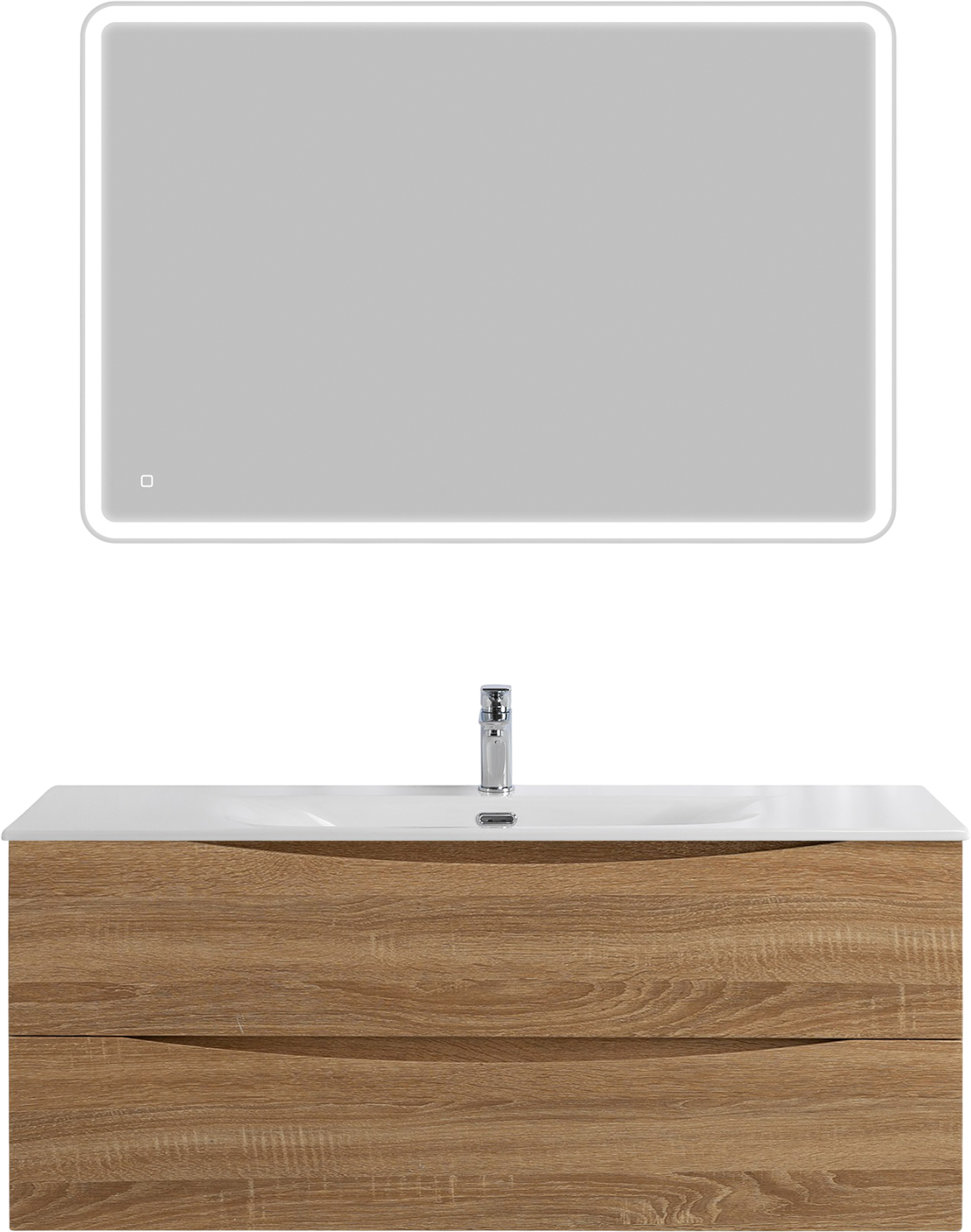 Мебель для ванной комнаты BelBagno Marino-cer-n 120 подвесная, rovere bianco