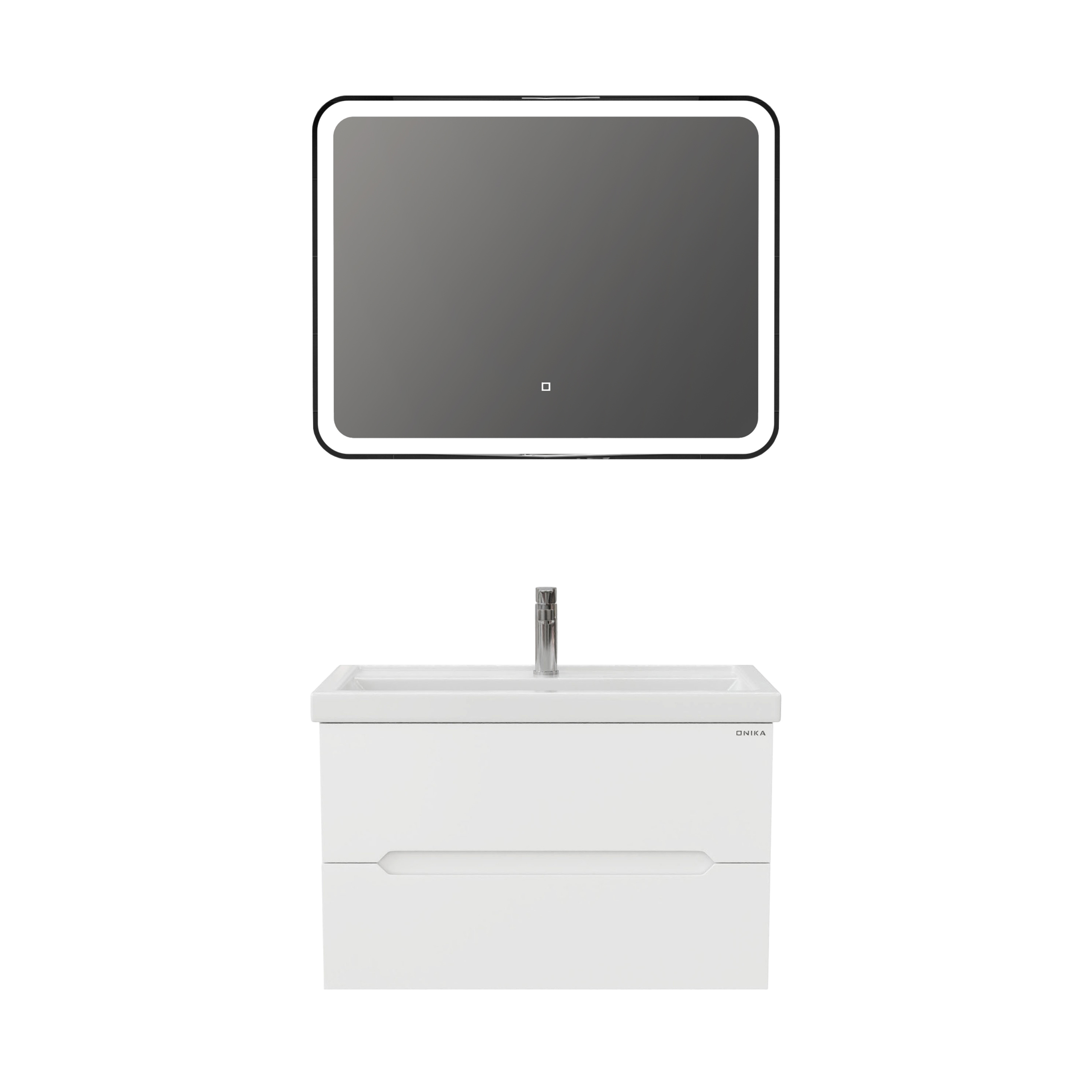 Мебель для ванной комнаты Onika Айленд 80 подвесная, белая