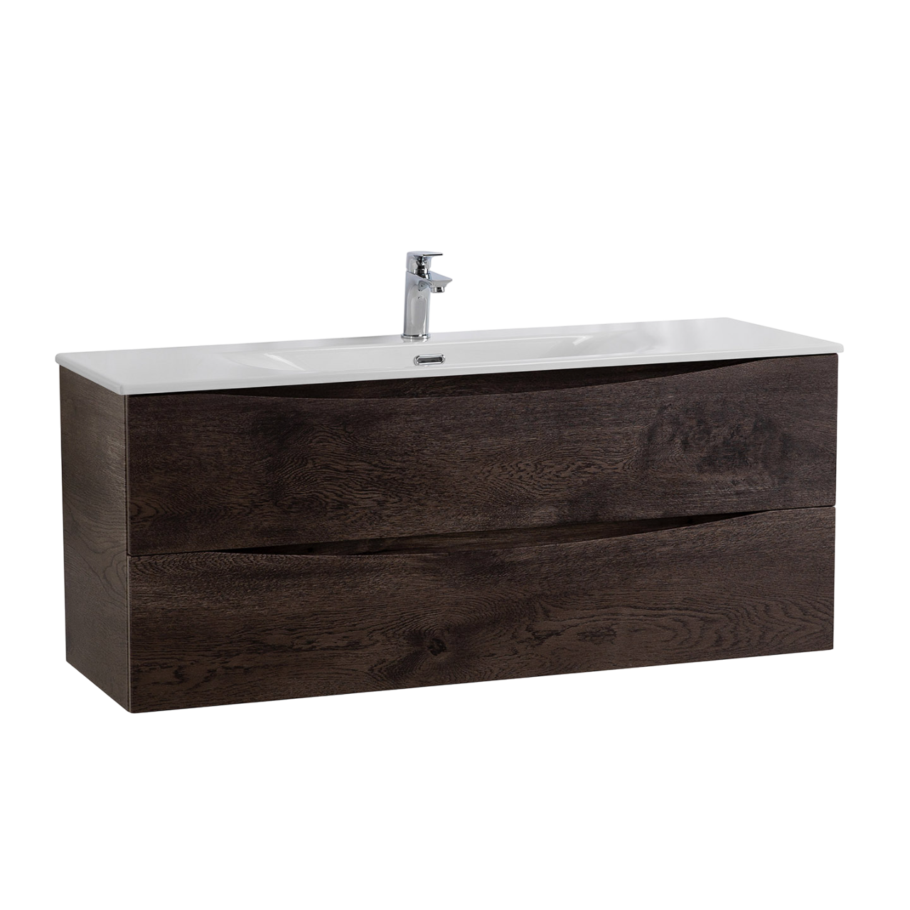 Тумба под раковину без столешницы BelBagno Marino-cer-n 120 подвесная, rovere nature grigio