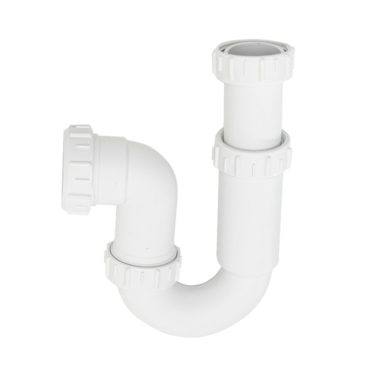 Сифон для мойки Lemark 9940100 40 мм, трубный, белый