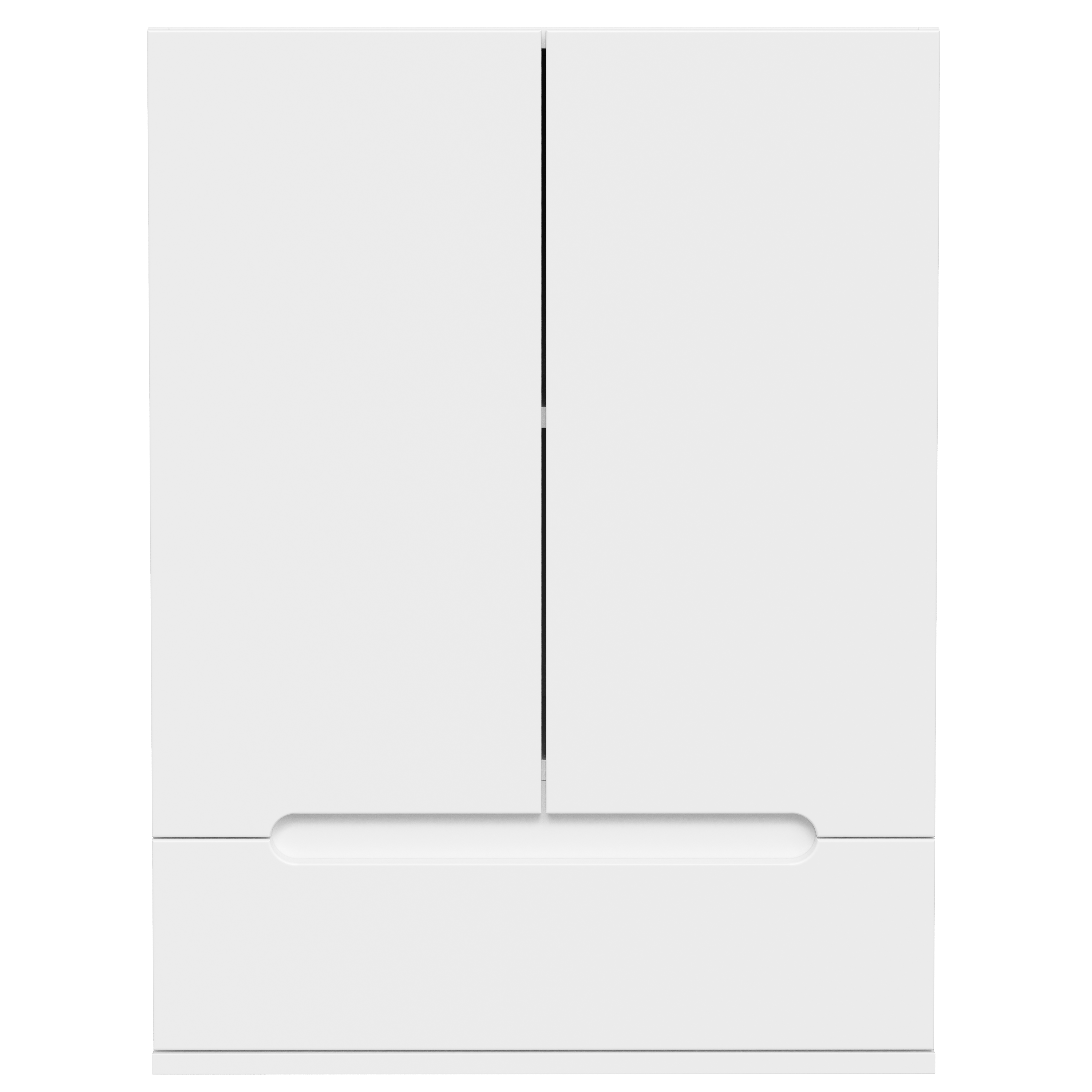 Шкаф над стиральной машиной DIWO Коломна 60 навесной с выдвижным ящиком, белый