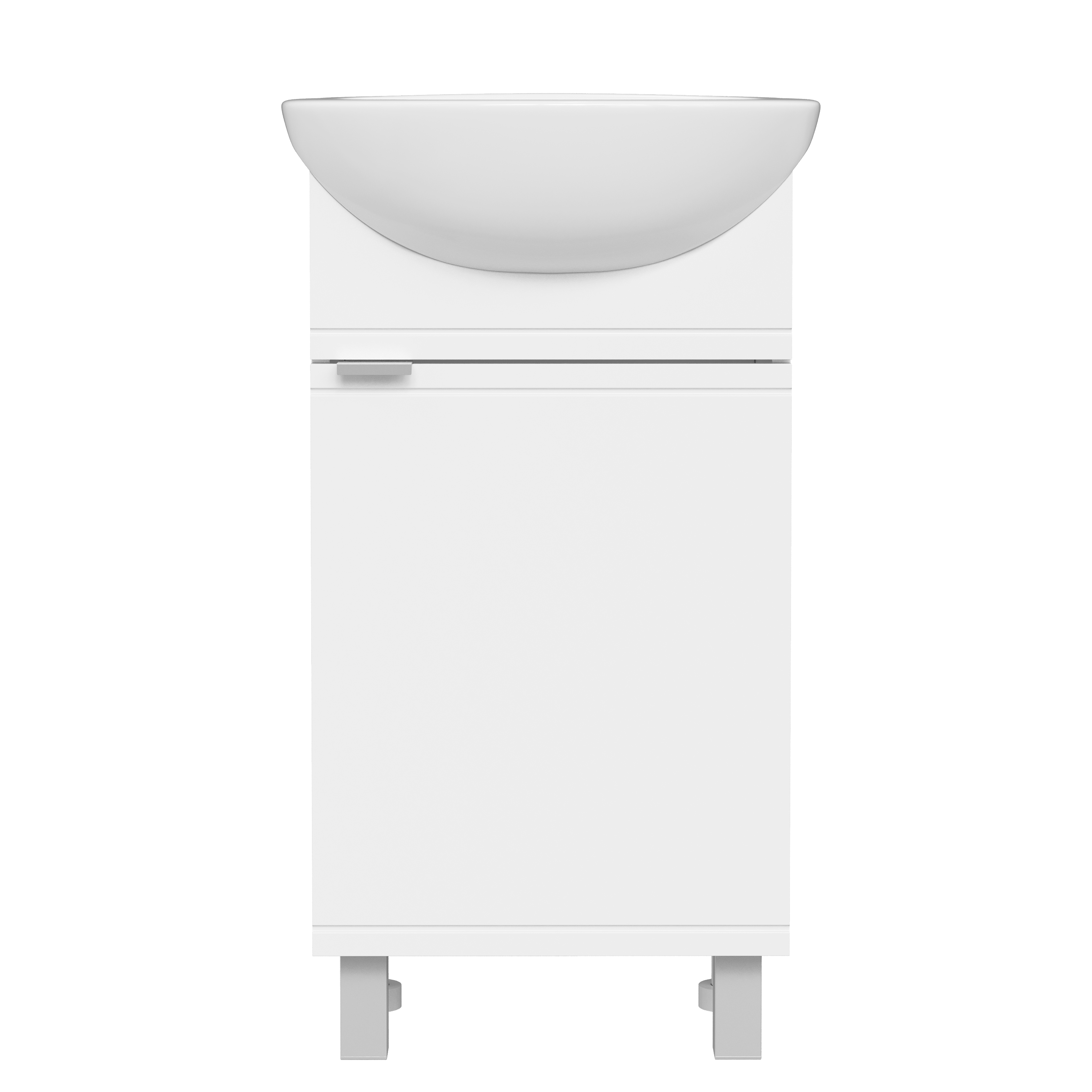 Тумба с раковиной DIWO Дмитров 47 напольная, белая