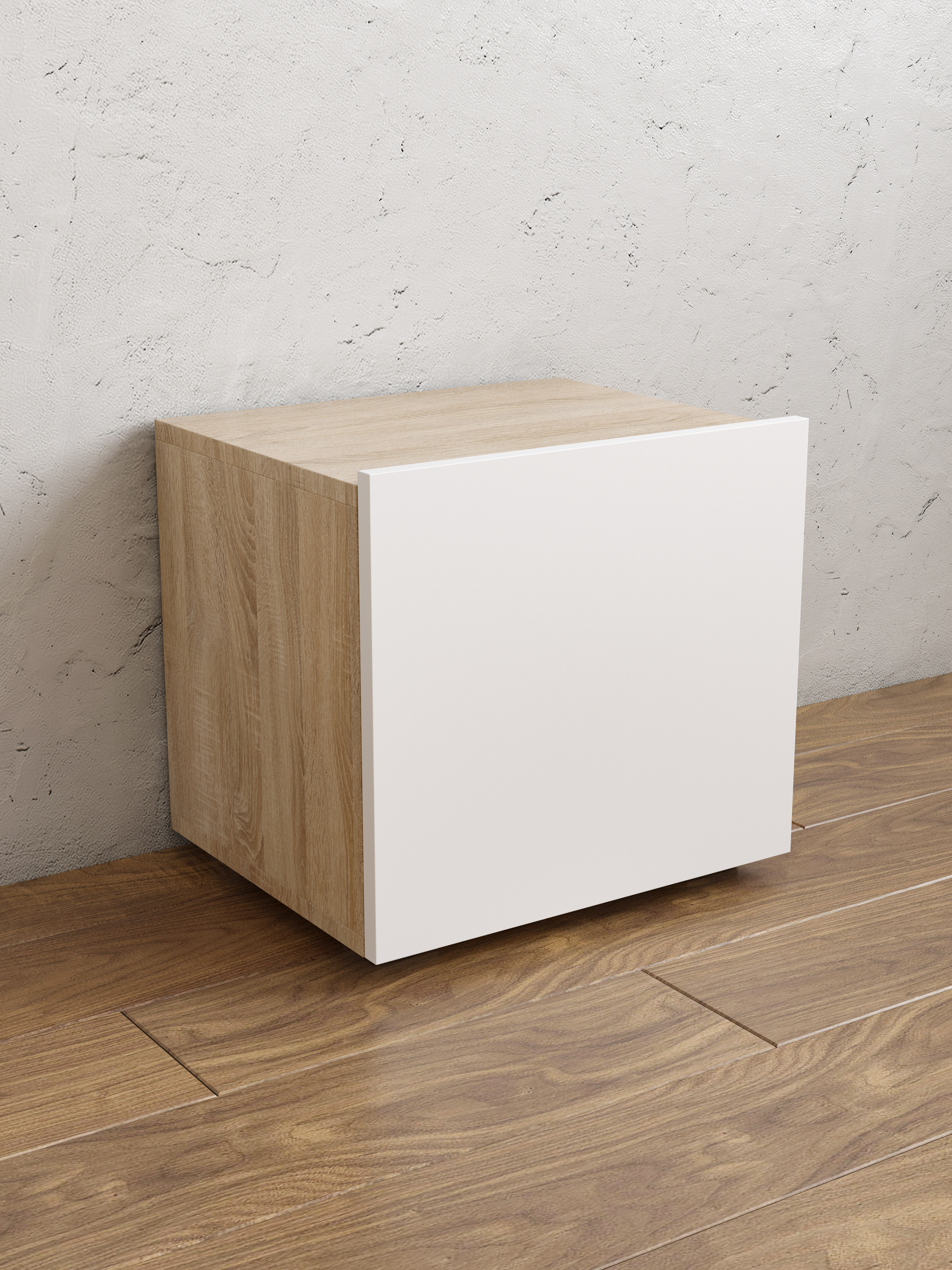 Тумба DIWO Коломна 40 напольная, 40x38x33,6 см, белый, дуб сонома
