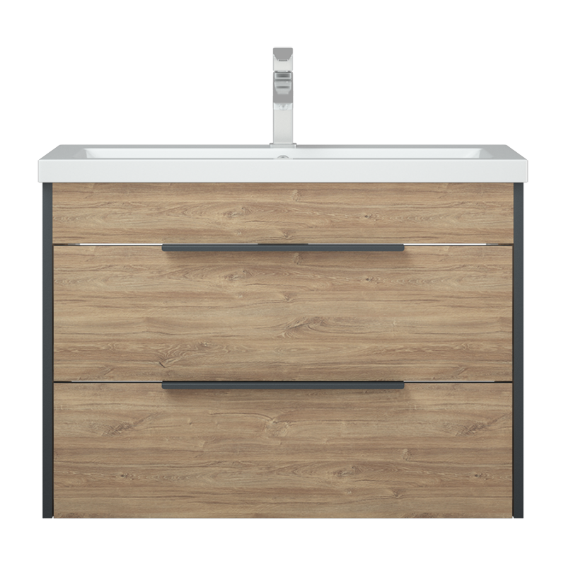 Тумба с раковиной Corozo Форест Z2 80 дуб канзас коричневый