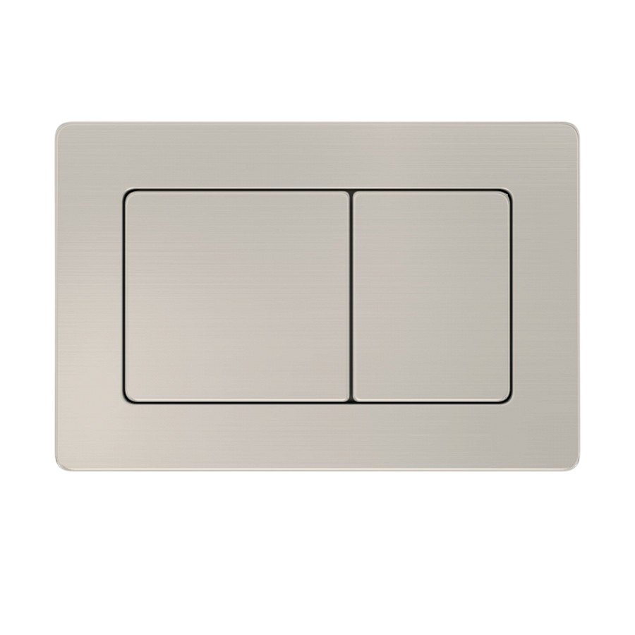 Кнопка смыва для унитаза Teymi Aina T70014 АБС-пластик, цвет сталь, с антибактериальным покрытием