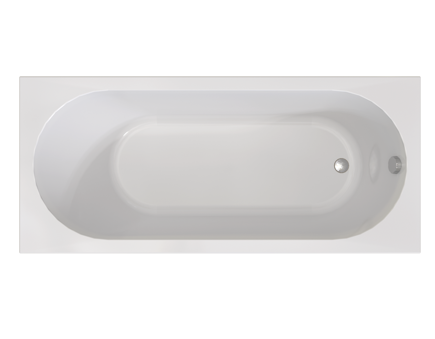 Акриловая ванна Radomir Виктория лайт 2-01-0-0-1-272Р 165x70 см, пристенная, белая, с каркасом