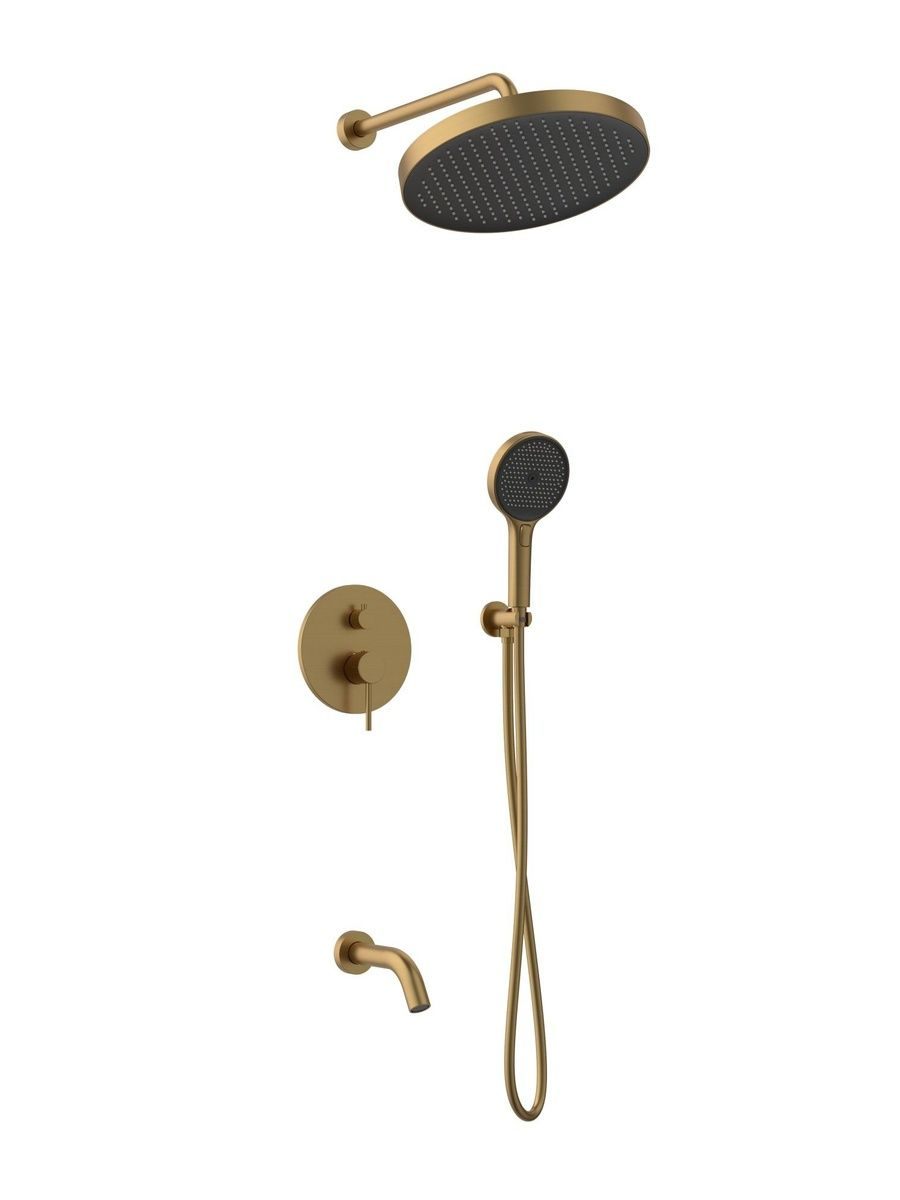Душевой комплект ALTROBAGNO Биланча (Bilancia) 040503 BG С ВНУТРЕННЕЙ ЧАСТЬЮ, матовое золото