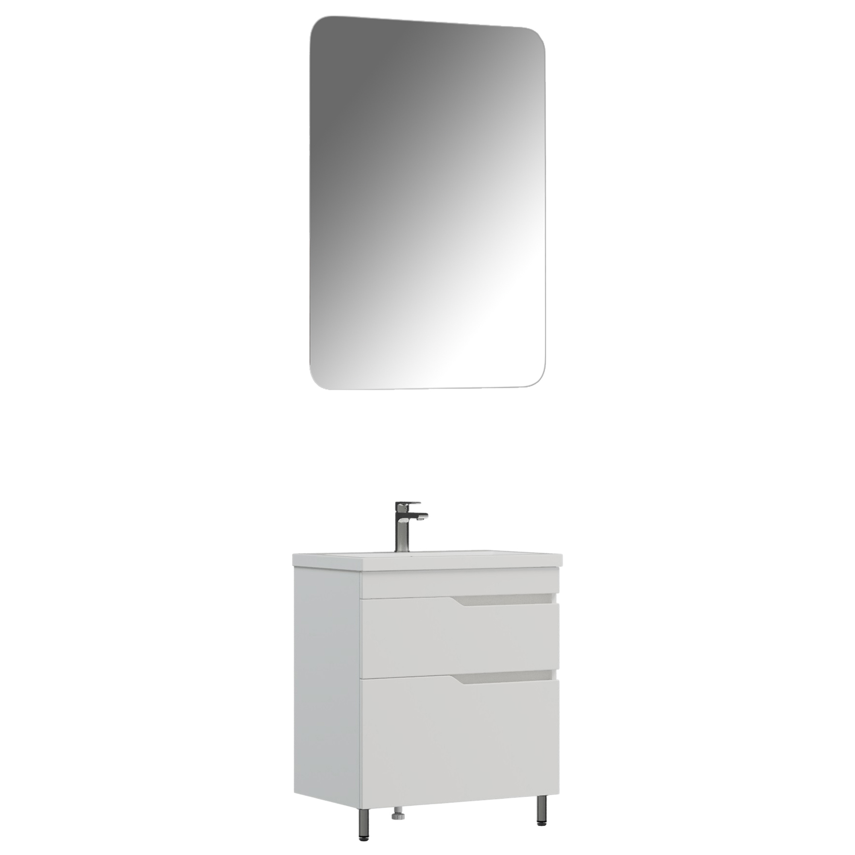 Мебель для ванной комнаты Corozo Теона Z2 70 белая