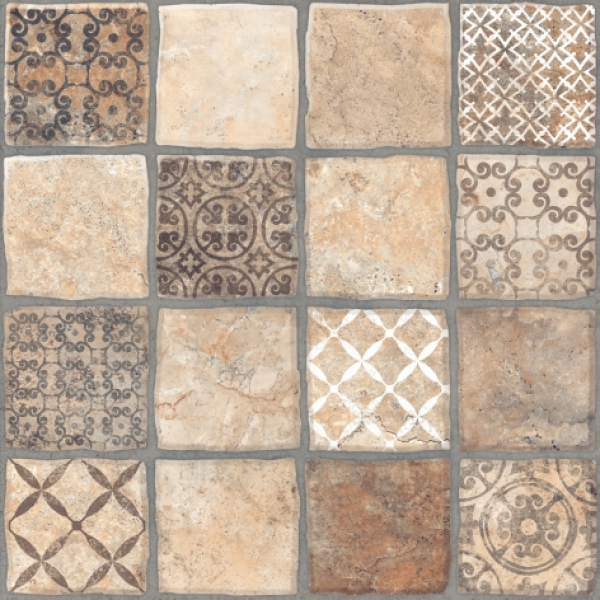 Керамогранит Керамин Карфаген 3Д 40х40 бежевый, 13 шт/уп