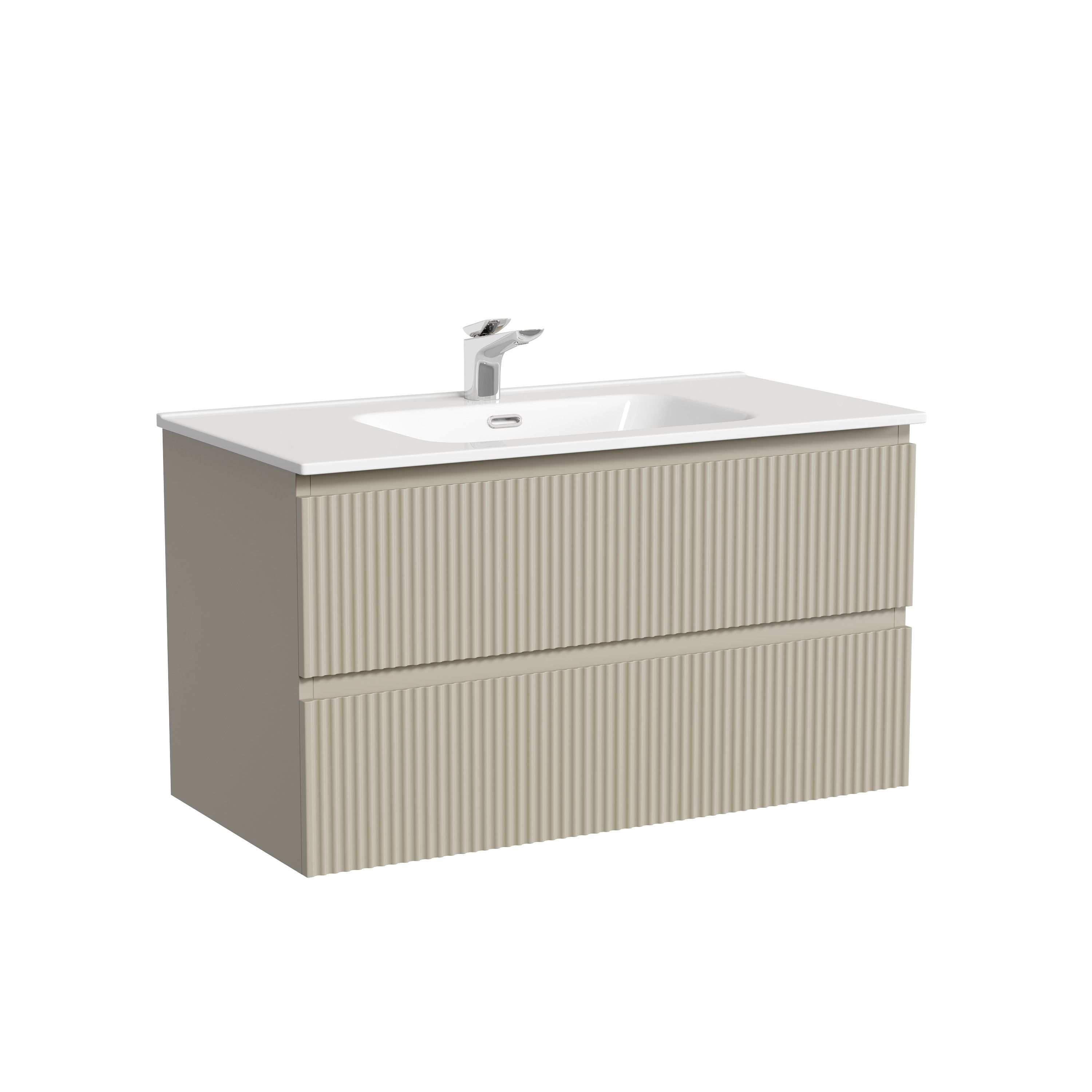 Тумба под раковину Sancos подвесная Snob R 90 Beige Soft SNR90CE