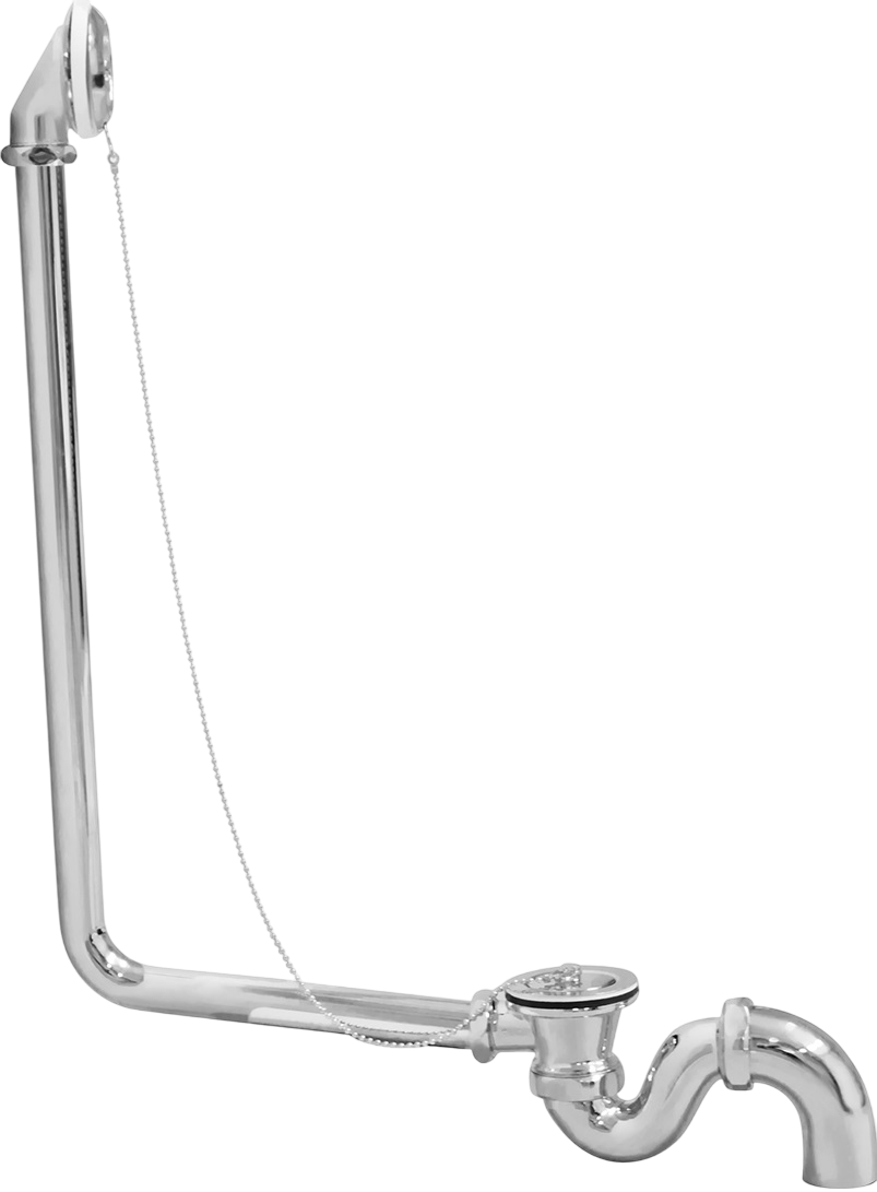 Слив-перелив для ванны STWORKI 00000821 50 мм, хром, с сифоном