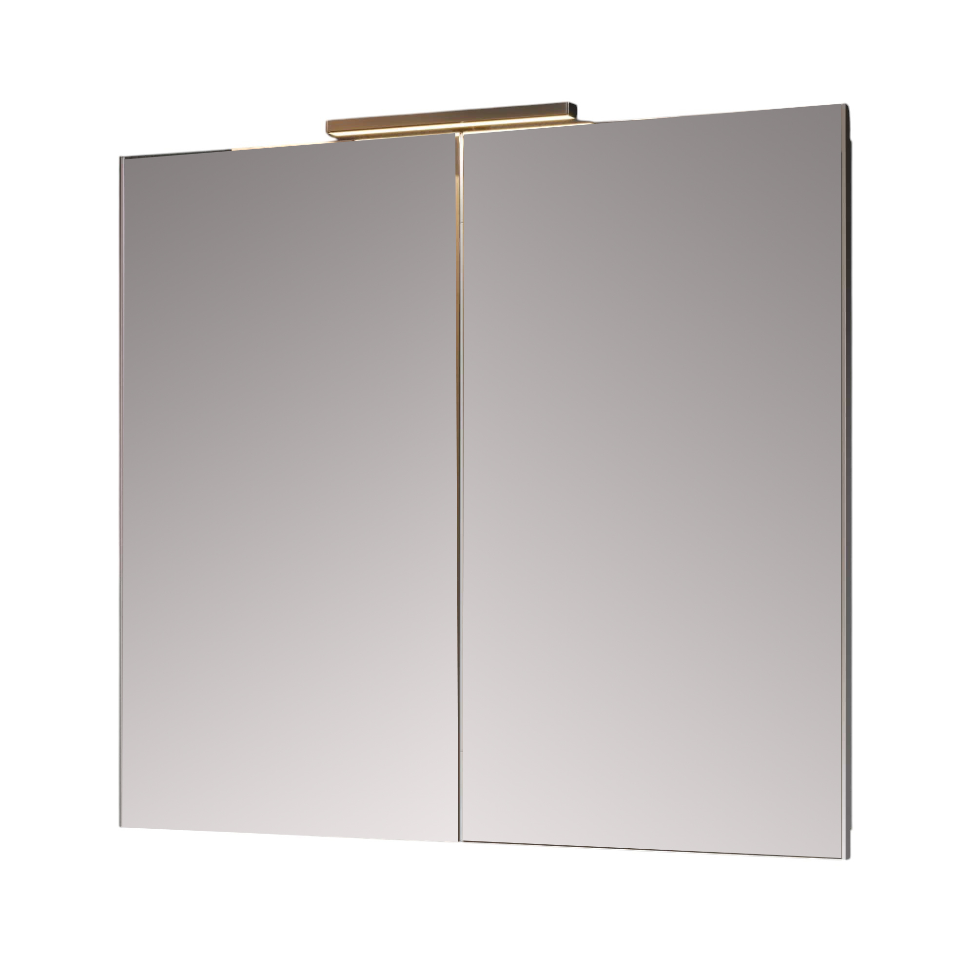 Зеркало-шкаф Alavann Cosmetic трюмо 90x80 с приближением, глянцевый белый