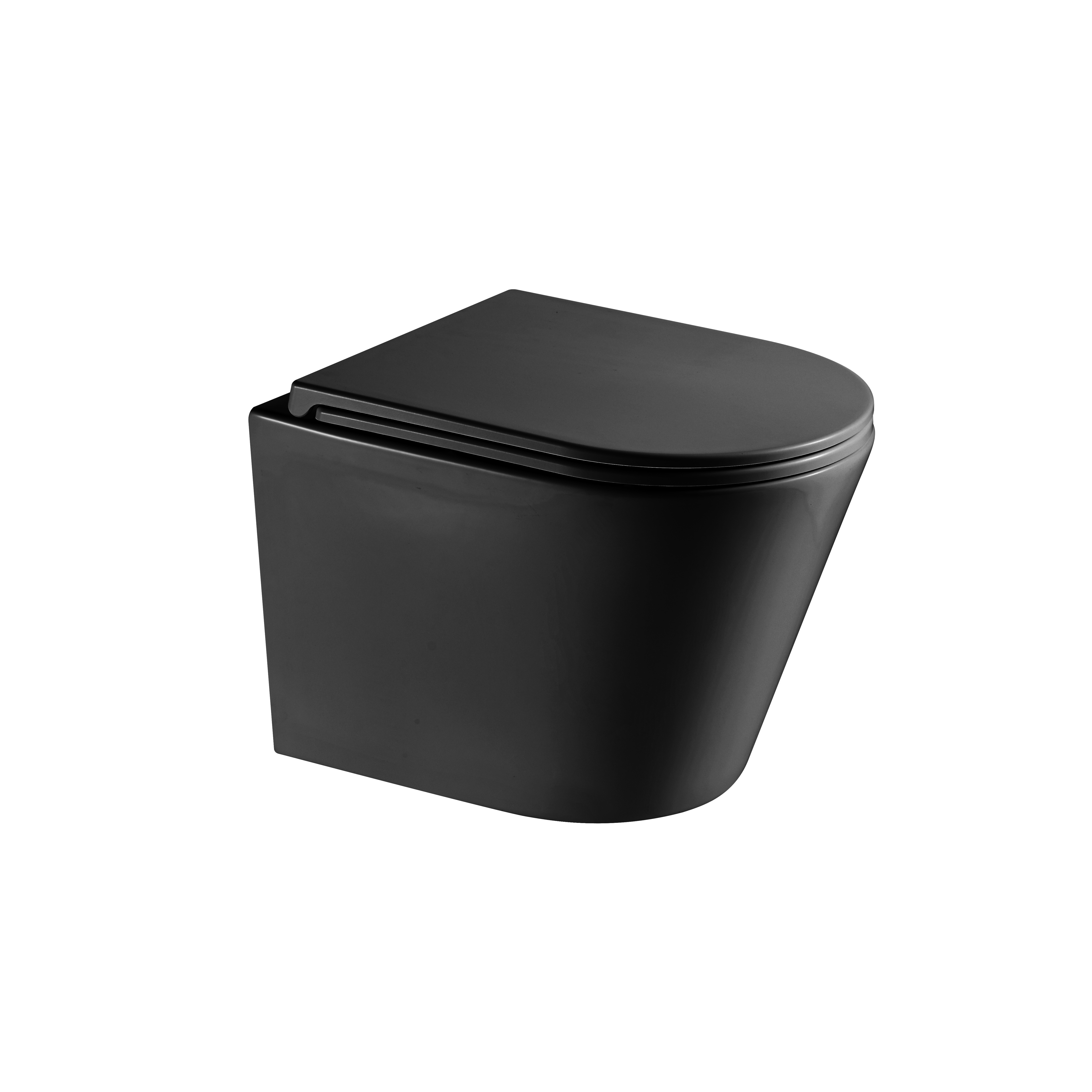 Унитаз подвесной Grossman GR-4478BMSQ с микролифтом, черный матовый