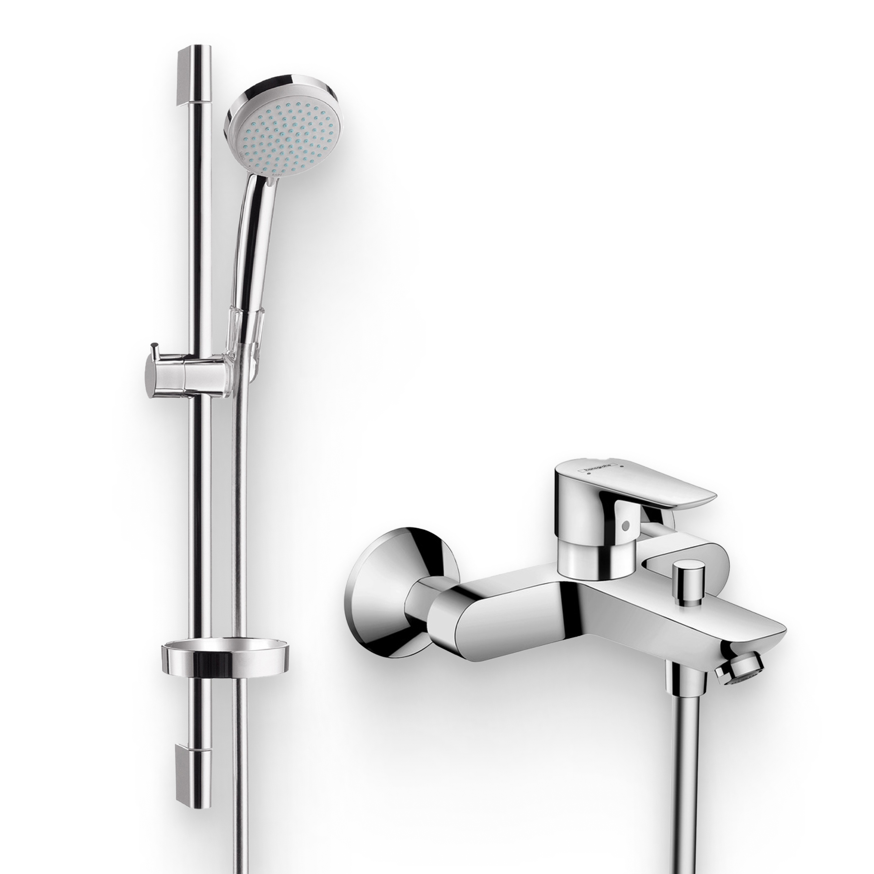 Душевой комплект Смеситель Hansgrohe Talis E 71740000 + Гарнитур Croma 100 Vario 27771000, Unica C