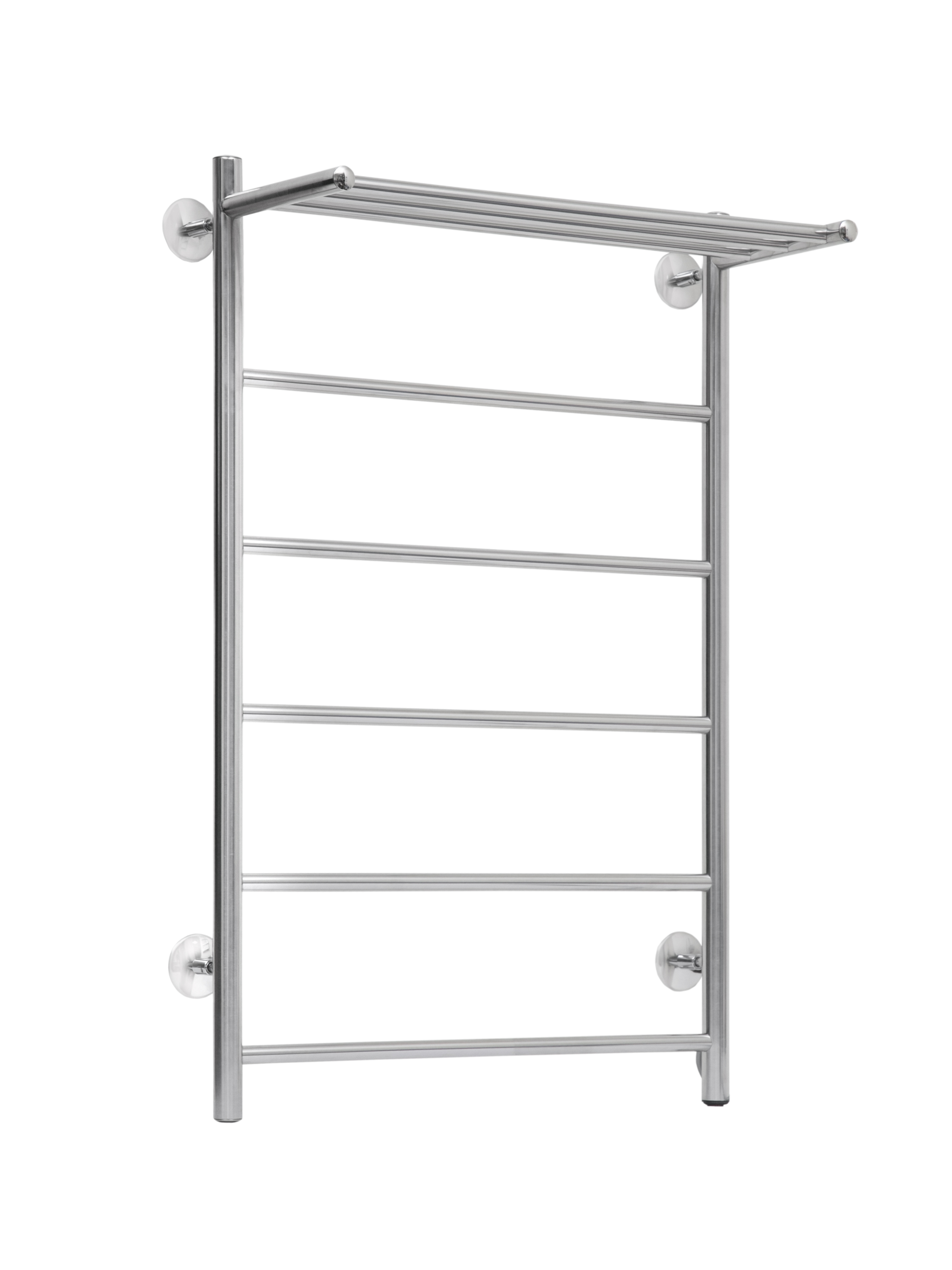 Полотенцесушитель электрический Tera Классика 500х800 80x50 см, подключение справа, полированный хром, лесенка, с полкой