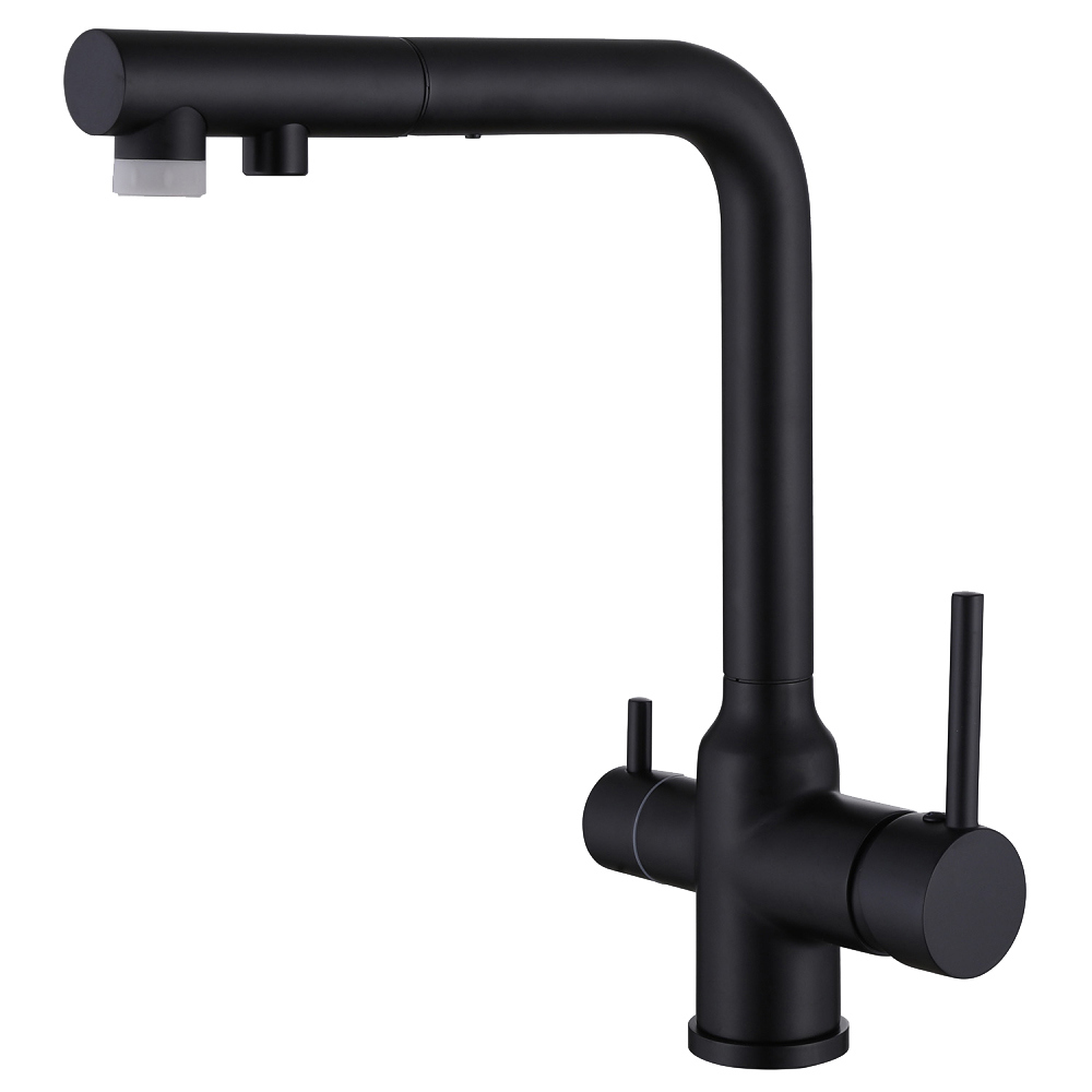 Смеситель для кухни Abber Emotion AF8814B матовый черный