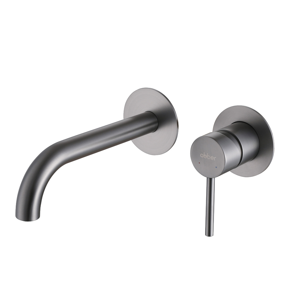 Смеситель для раковины Abber Wasser Kreis AF8112NG С ВНУТРЕННЕЙ ЧАСТЬЮ, никель