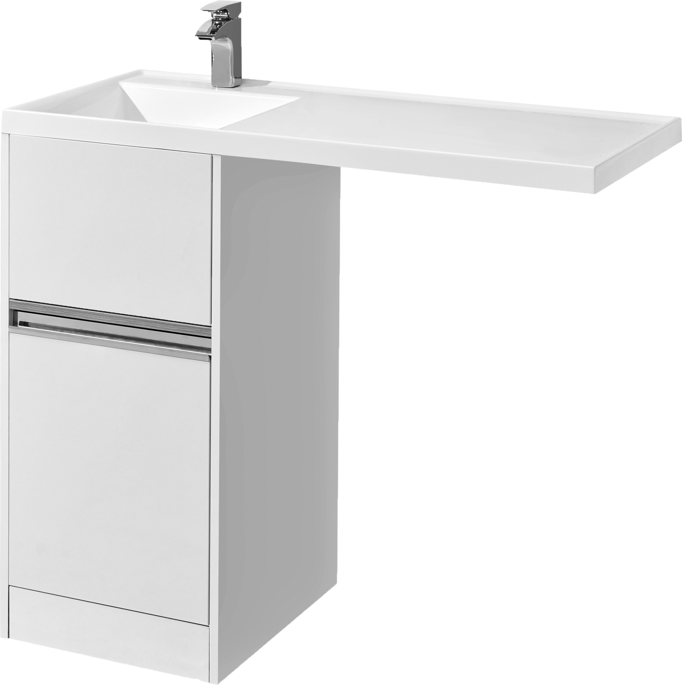 Тумба с раковиной AQUATON Лондри 40 L под стиральную машину