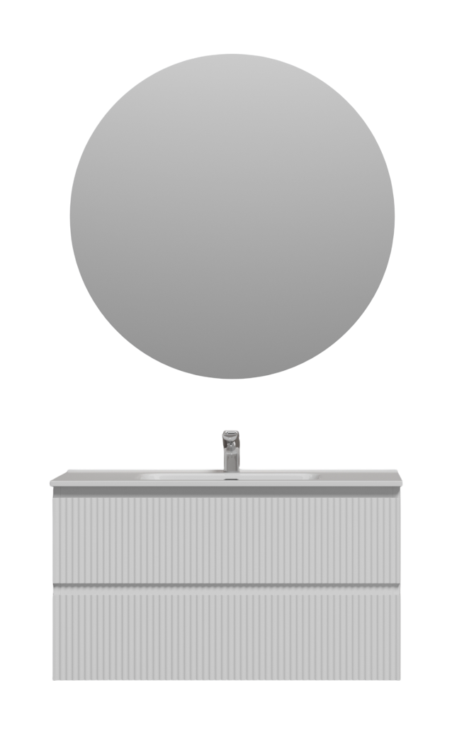 Мебель для ванной комнаты Sancos Snob R 90 bianco, раковина CN7002