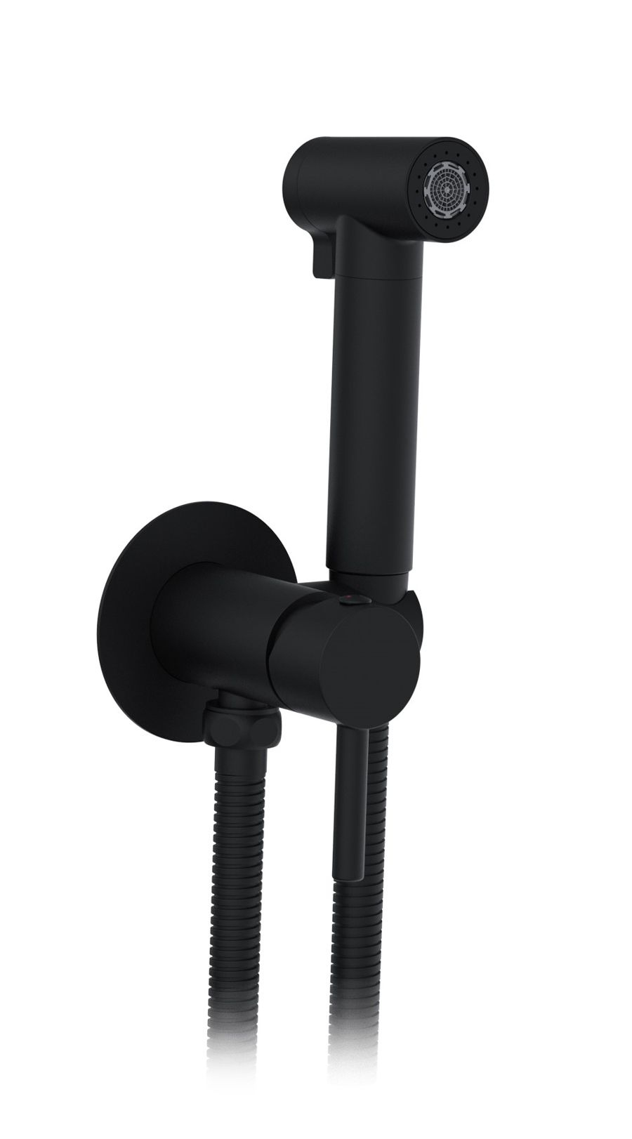 Гигиенический душ ALTROBAGNO Модерн (Modern) 060119 MB со смесителем, С ВНУТРЕННЕЙ ЧАСТЬЮ, матовый черный