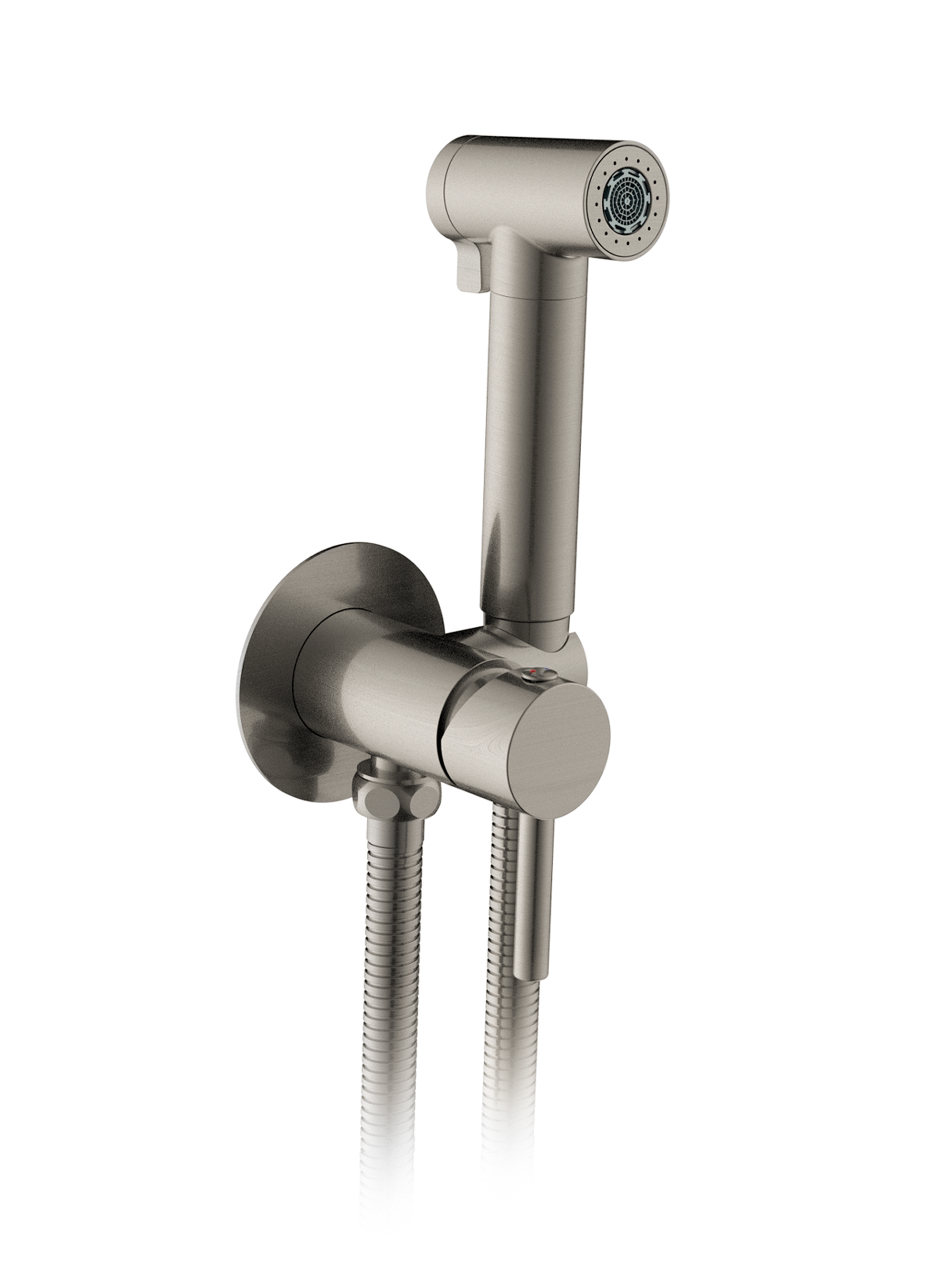 Гигиенический душ ALTROBAGNO Модерн (Modern) 060126 Ni со смесителем, С ВНУТРЕННЕЙ ЧАСТЬЮ, никель