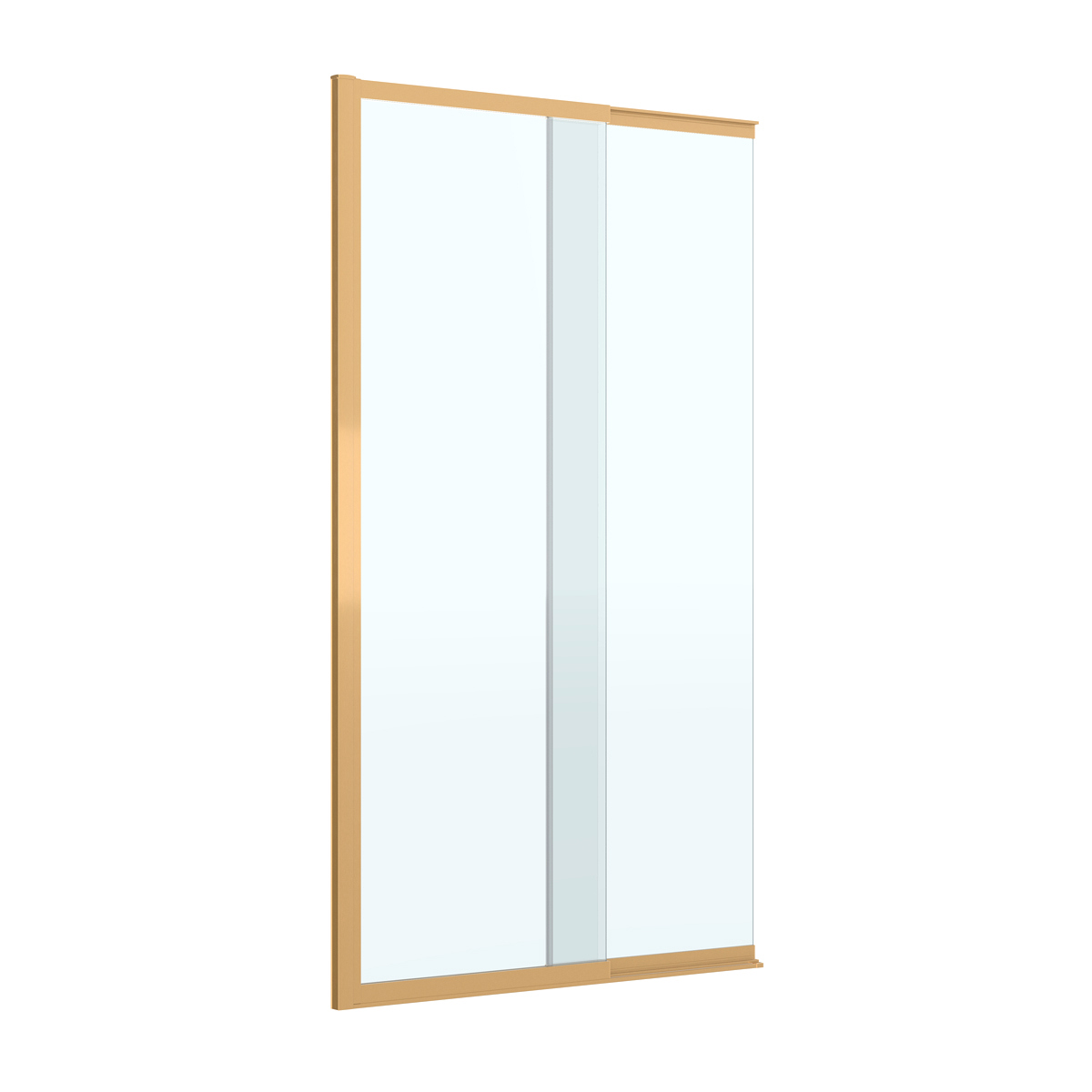 Шторка на ванну Cezares Slider SLIDER-FIX-VF-11-90/150-C-BORO профиль золото, стекло прозрачное